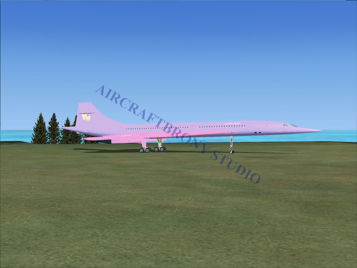 Lavender Essence Aerospatiale Concorde (Digital Image) Digital Image