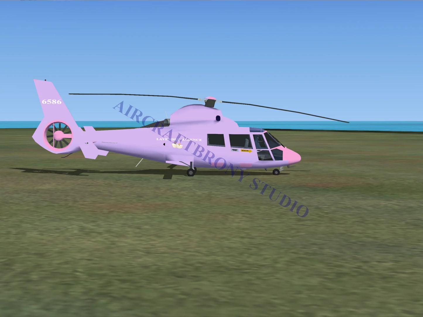 Lavender Essence Aerospatiale HH65 Dolphin (Digital Image) Digital Image