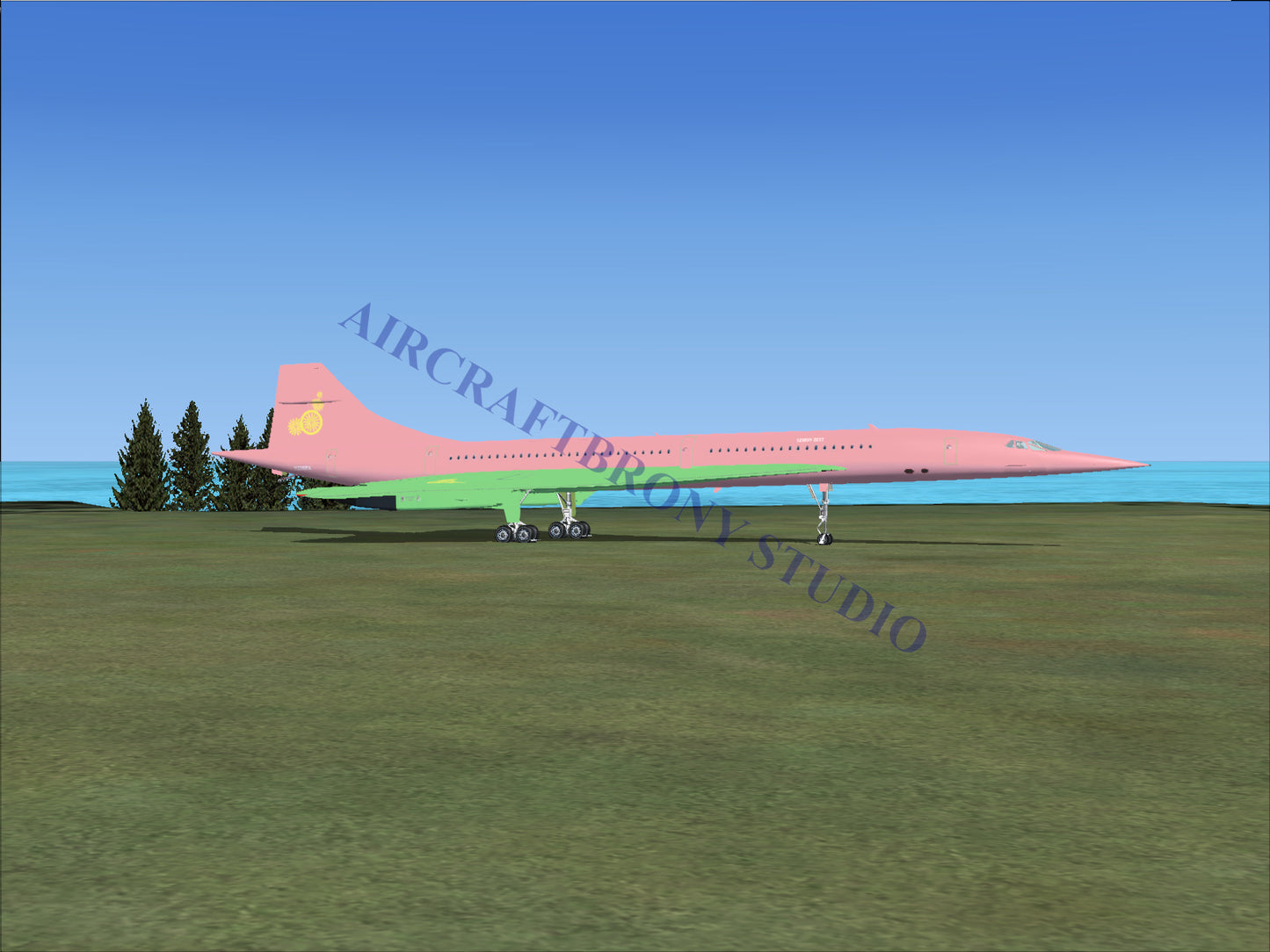 Lemon Zest Aerospatiale Concorde (Digital Image) Digital Image