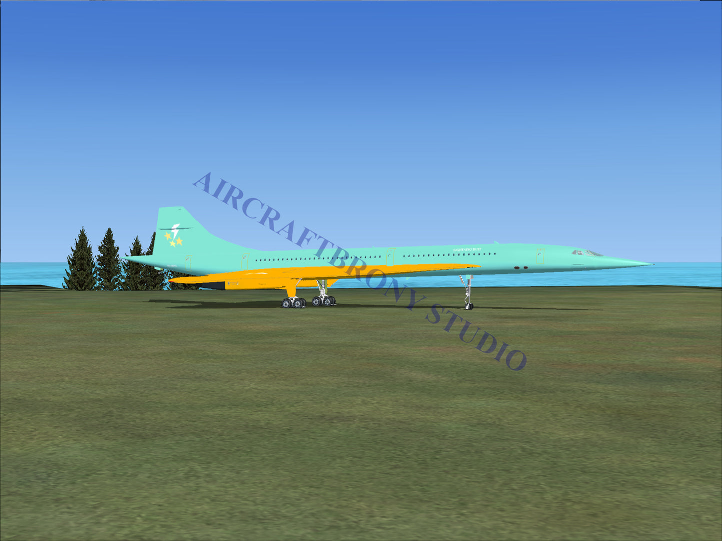 Lightning Dust Aerospatiale Concorde (Digital Image) Digital Image