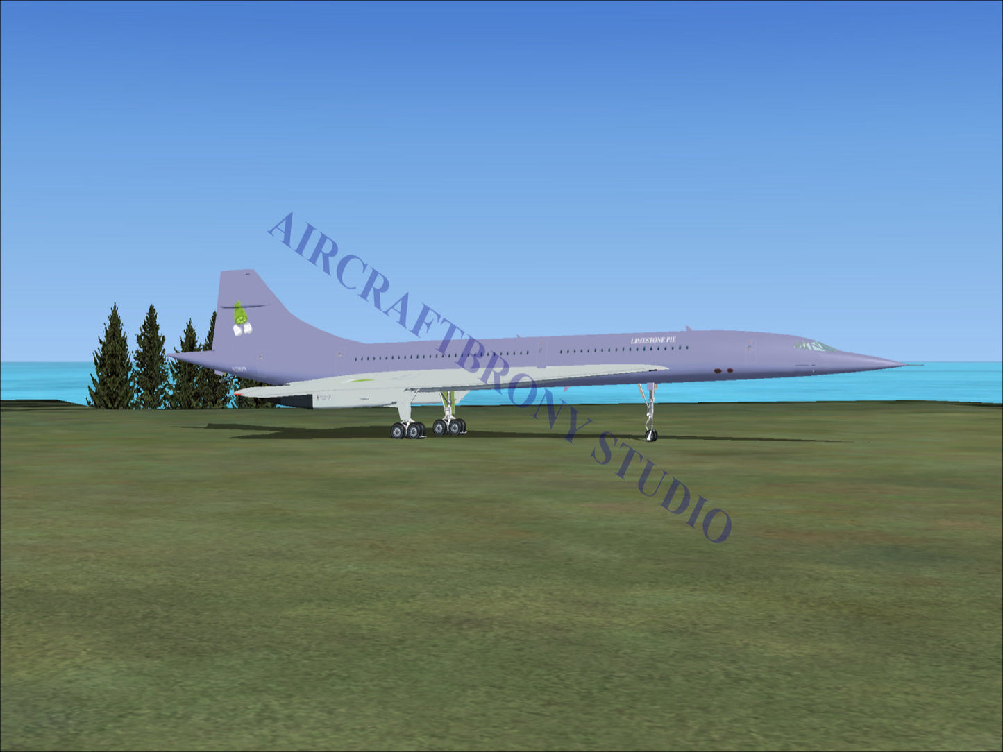 Limestone Pie Aerospatiale Concorde (Digital Image) Digital Image