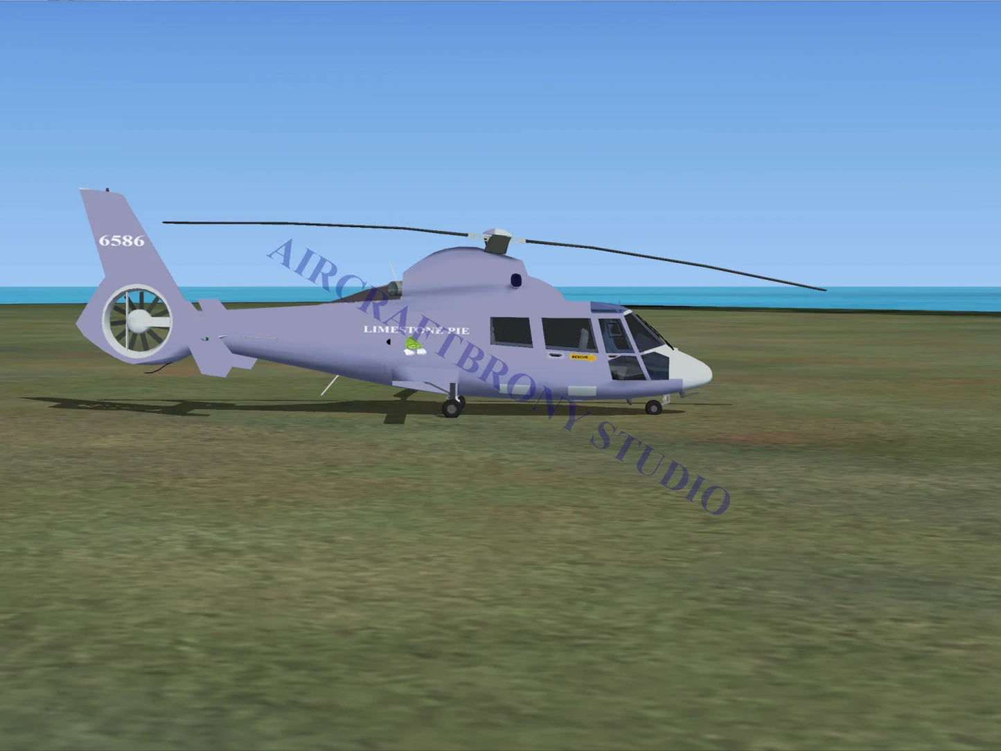 Limestone Pie Aerospatiale HH65 Dolphin (Digital Image) Digital Image
