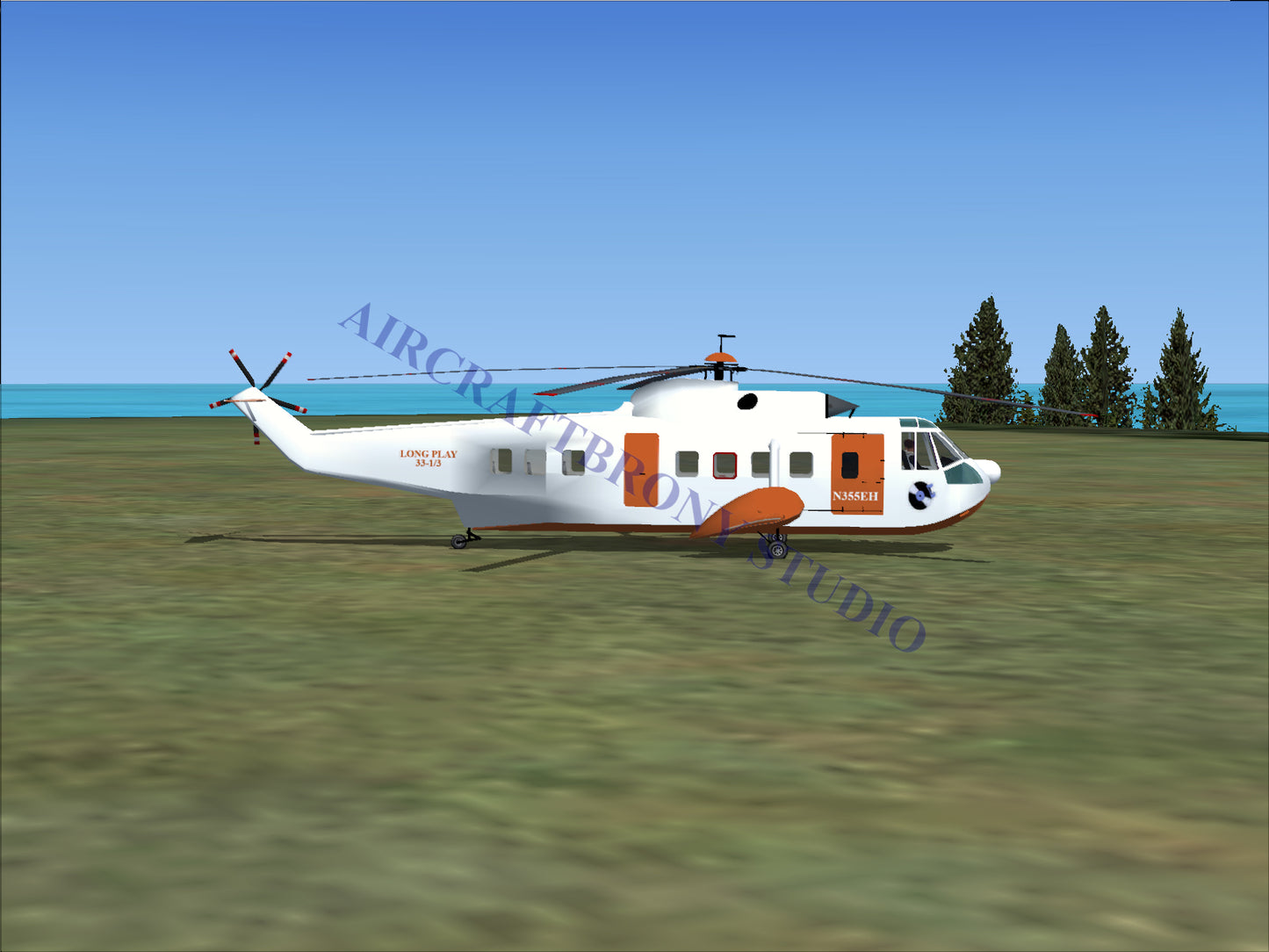 Long Play (33-1/3) Sikorsky S-61N (Digital Image) Digital Image