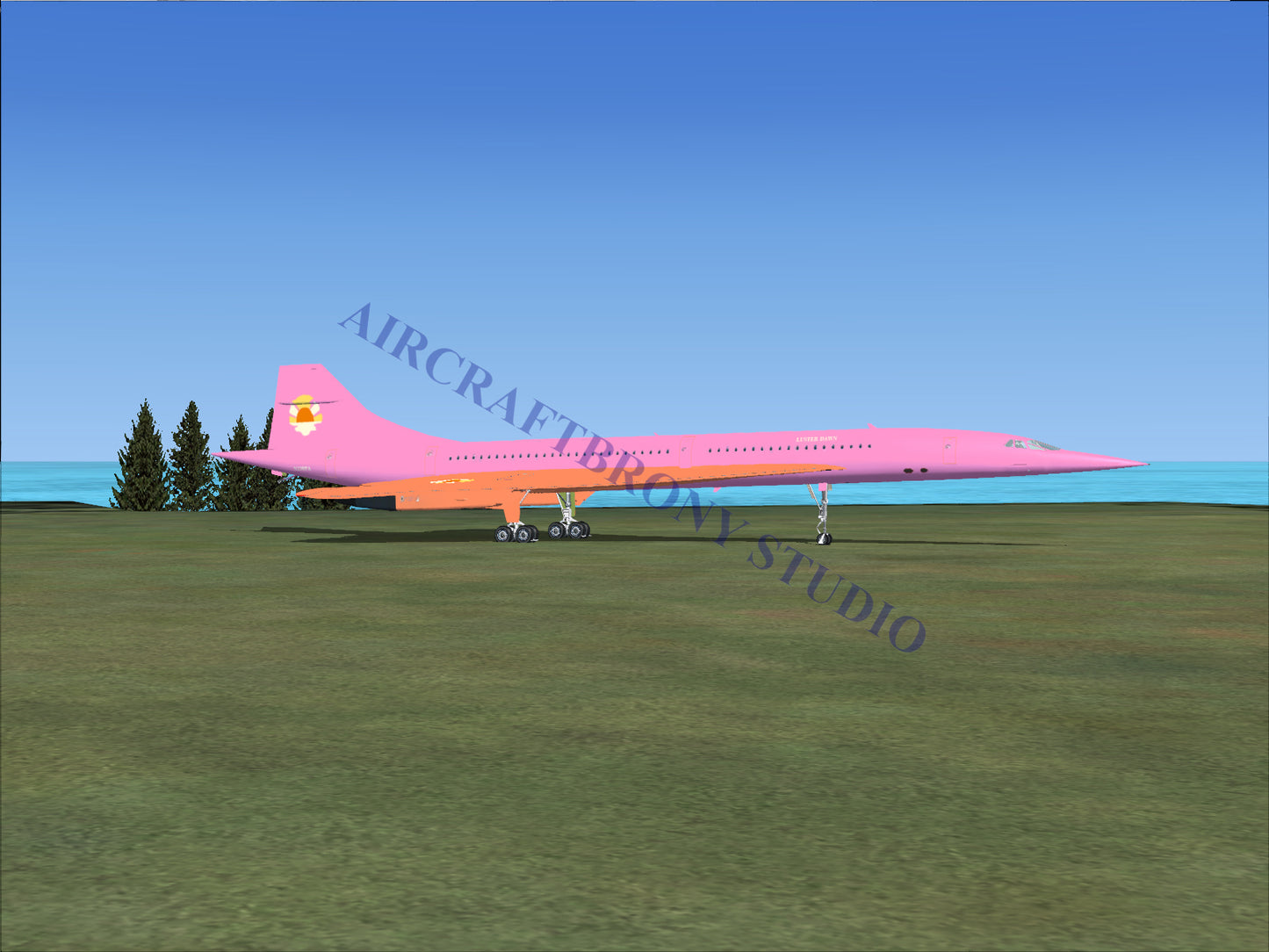 Luster Dawn Aerospatiale Concorde (Digital Image) Digital Image