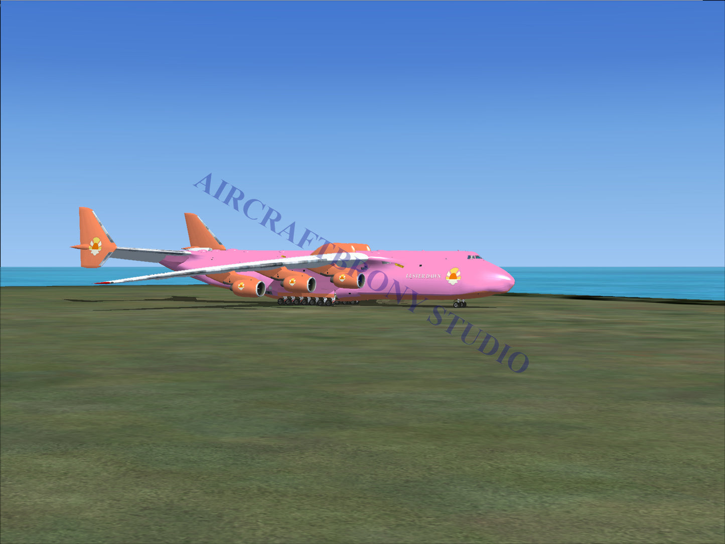 Luster Dawn Antonov 225 (Digital Image) Digital Image