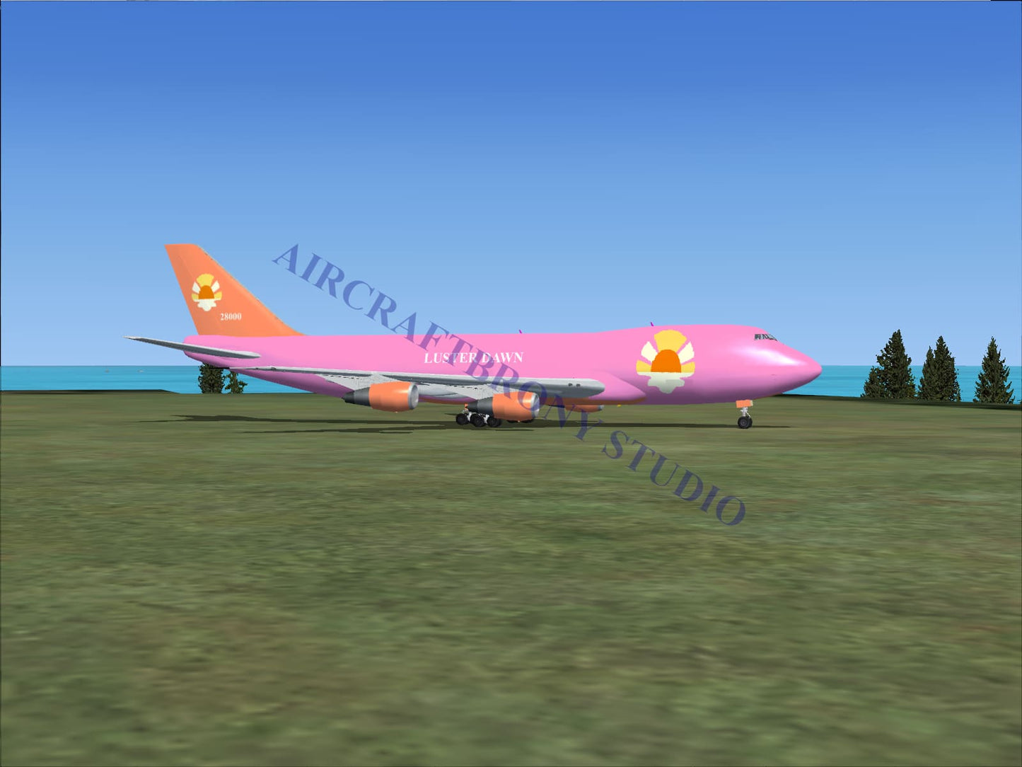 Luster Dawn Boeing 747-200 (Digital Image) Digital Image