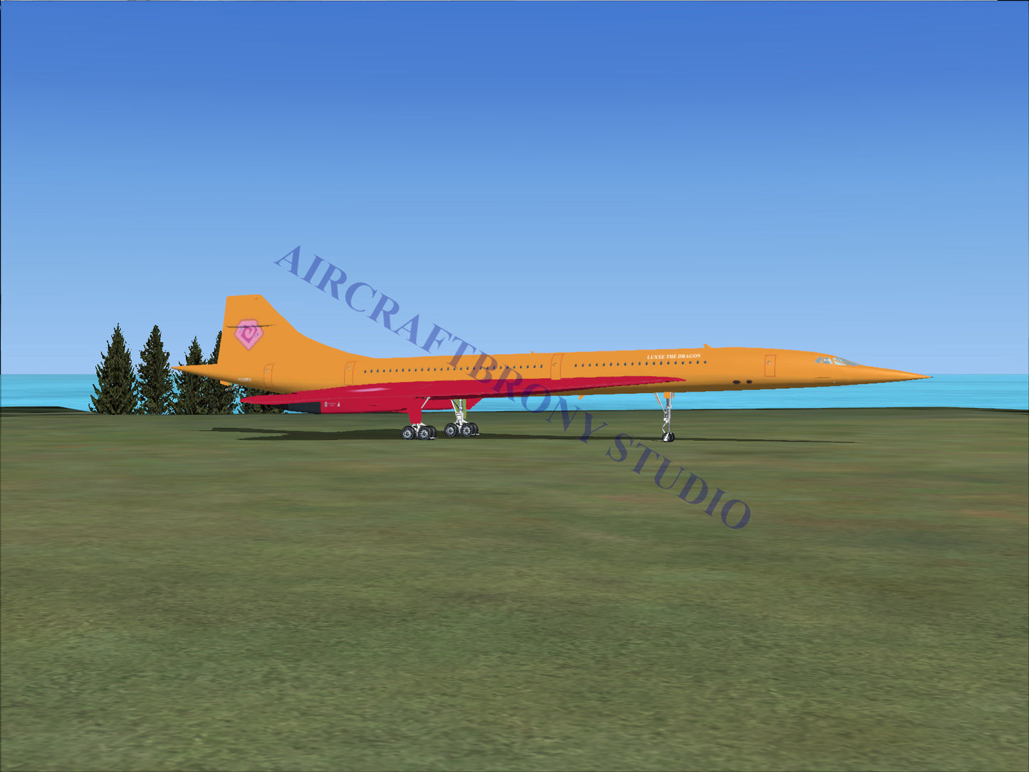 Luxxe The Dragon Aerospatiale Concorde (Digital Image) Digital Image