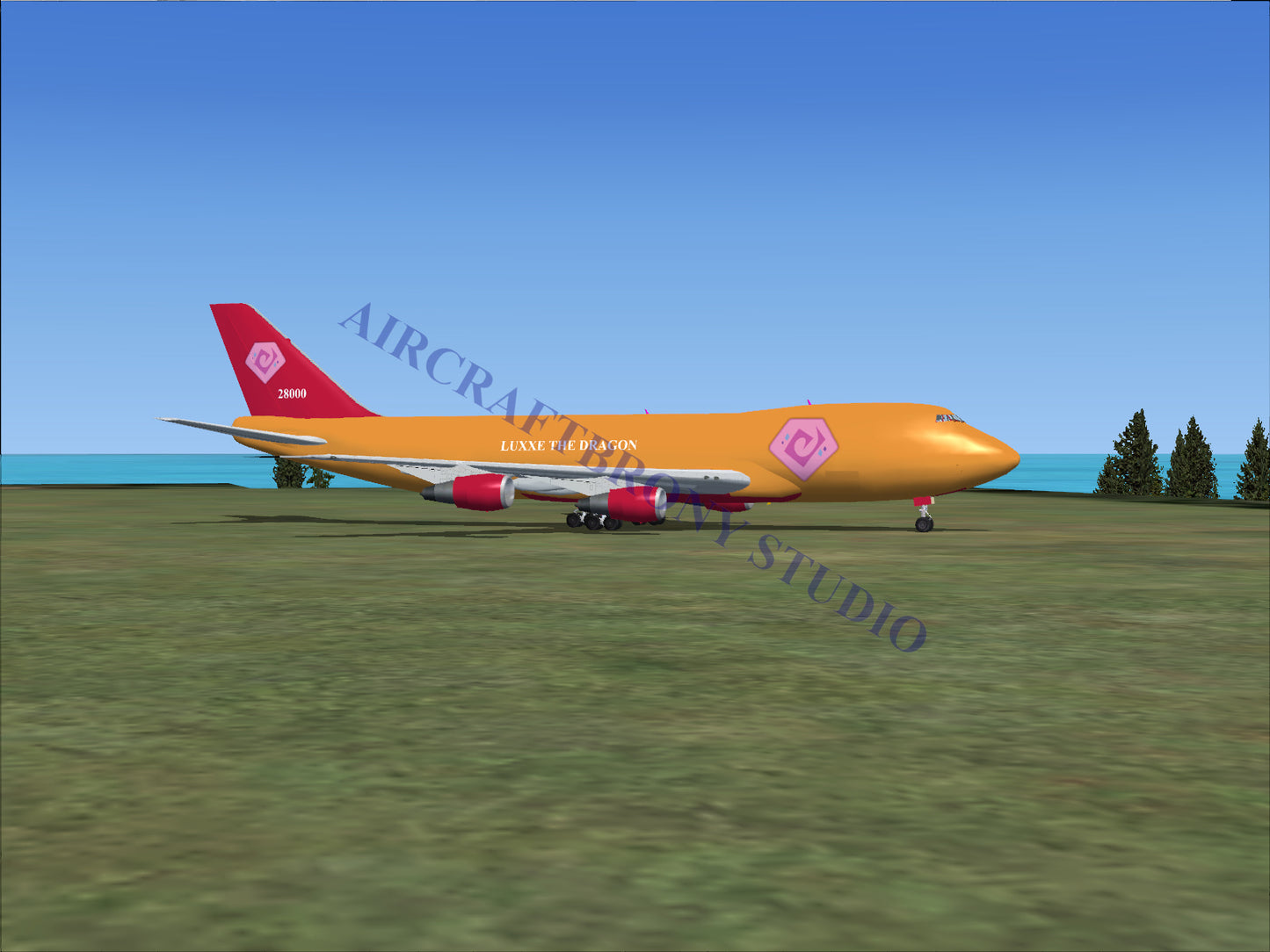 Luxxe The Dragon Boeing 747-200 (Digital Image) Digital Image