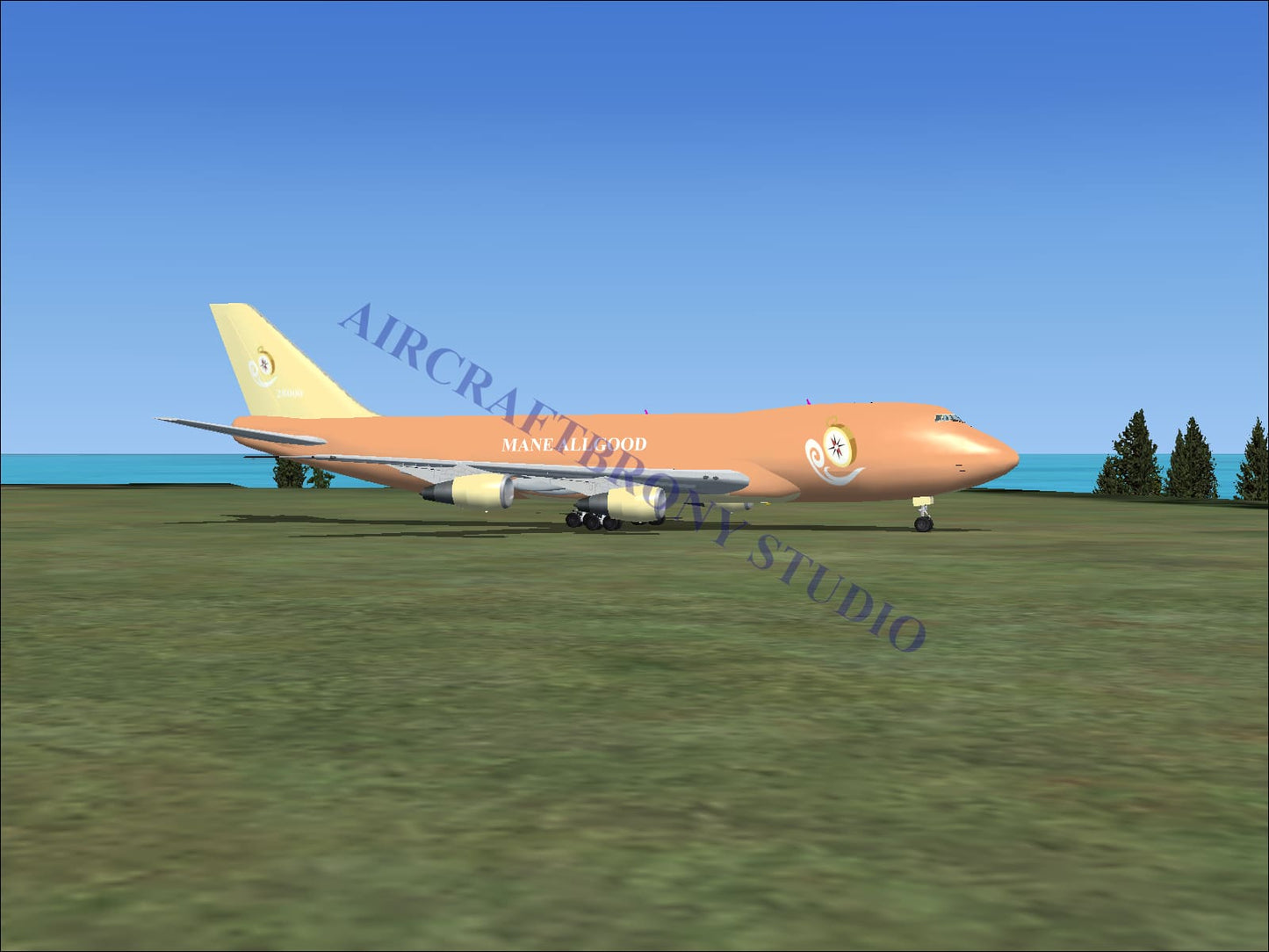 Mane Allgood Boeing 747-200 (Digital Image) Digital Image