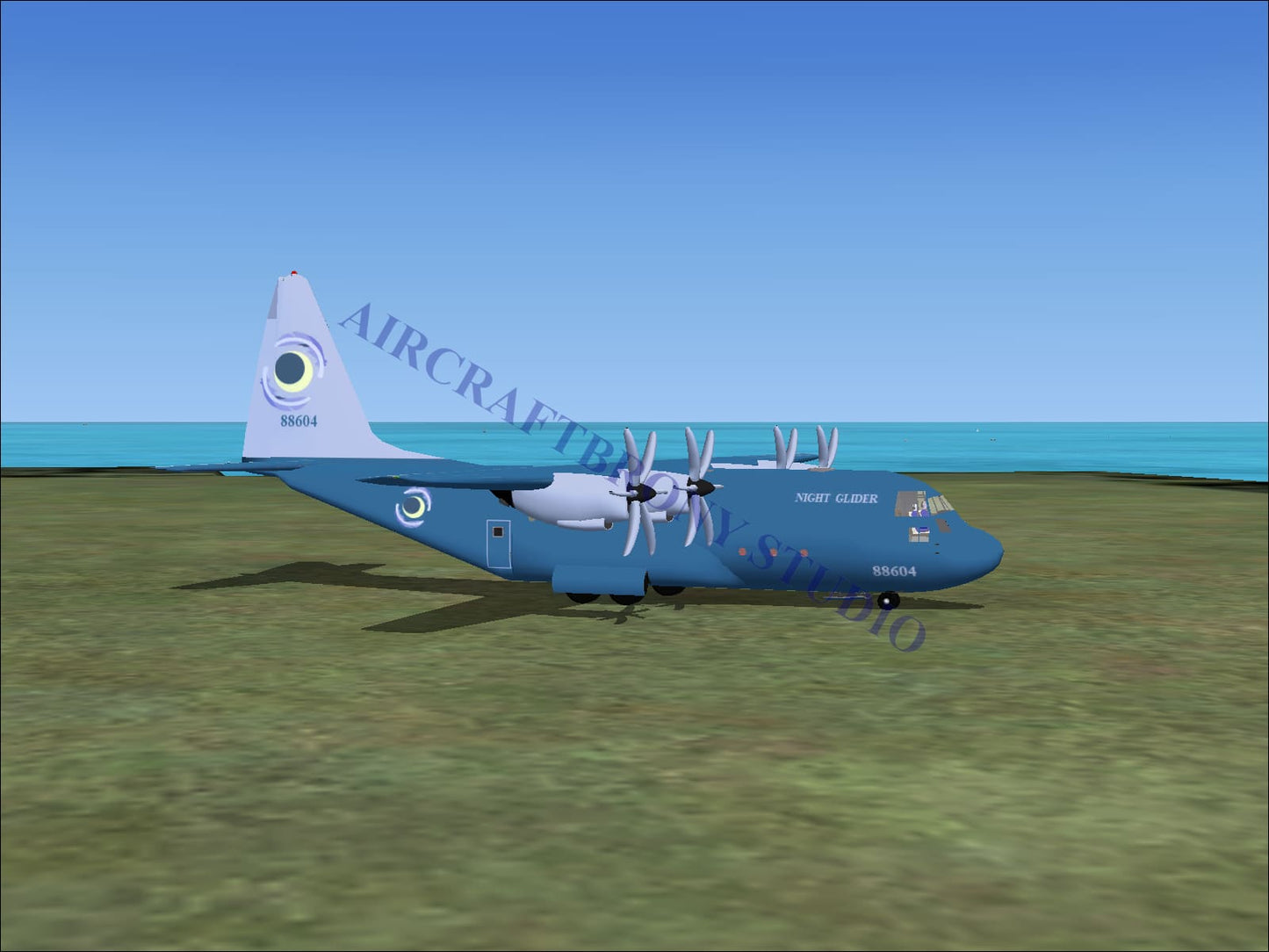 Night Glider Lockheed C-130 (Digital Image) Digital Image