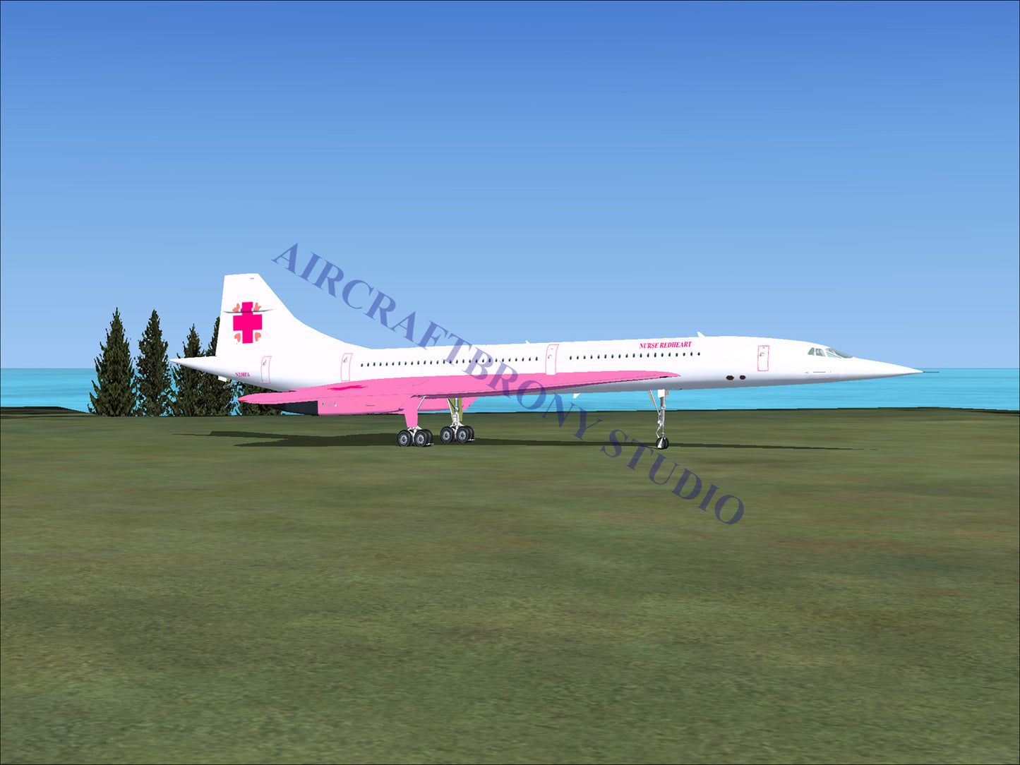 Nurse Redheart Aerospatiale Concorde (Digital Image) Digital Image