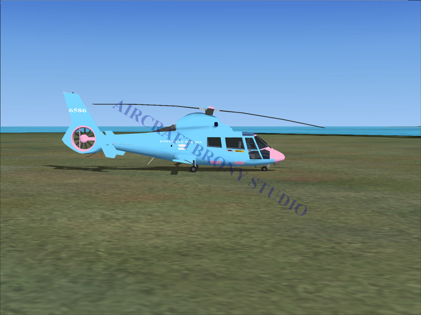 Ponyville Day Spa Aerospatiale HH65 Dolphin (Digital Image) Digital Image