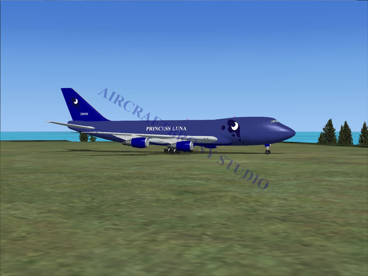 Princess Luna Boeing 747-200 (Digital Image) Digital Image