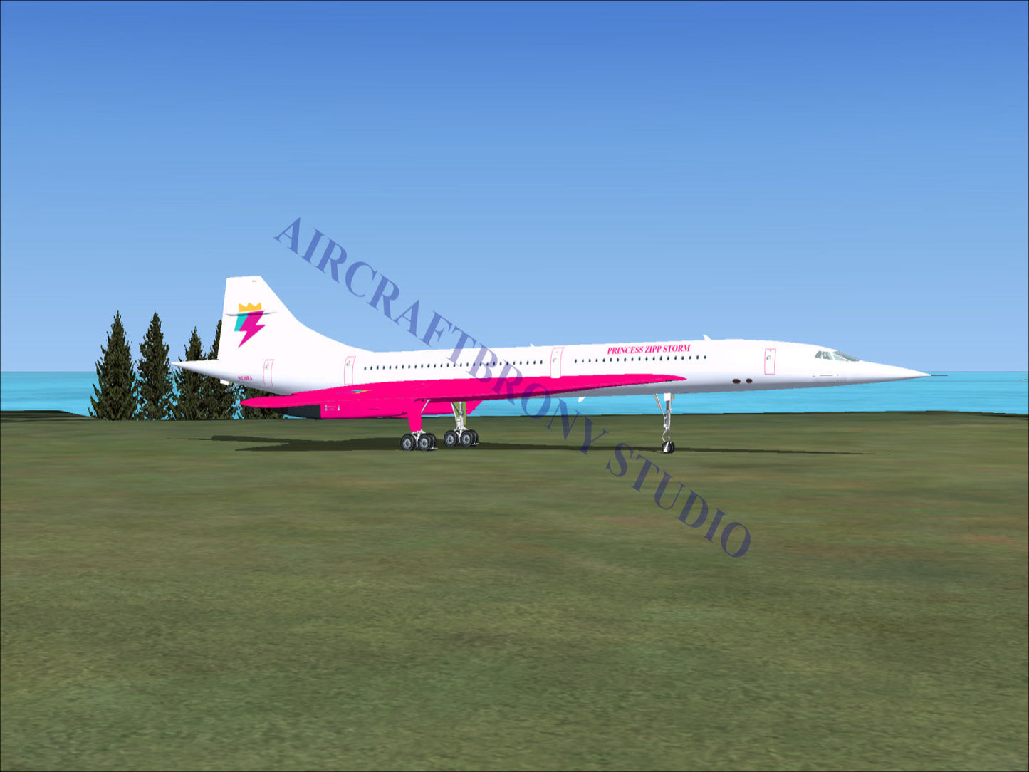 Princess Zipp Storm Aerospatiale Concorde (Digital Image) Digital Image
