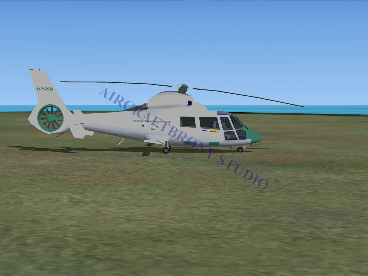 Professor Fossil Aerospatiale HH65 Dolphin (Digital Image) Digital Image