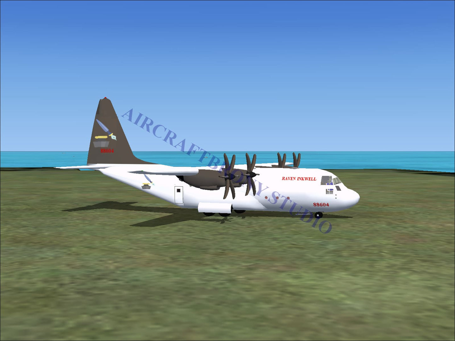 Raven Inkwell Lockheed C-130 (Digital Image) Digital Image