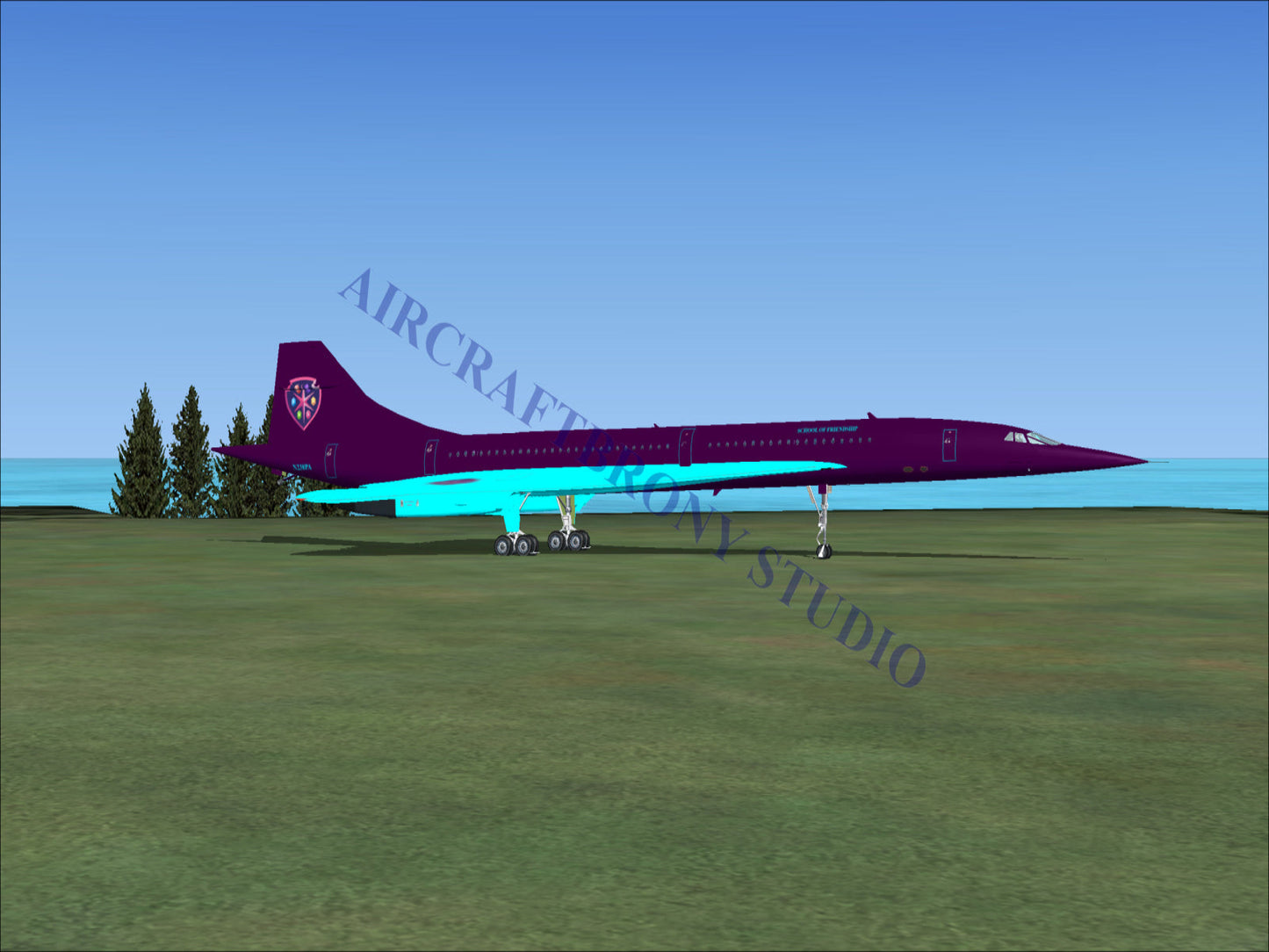 School Friendship Aerospatiale Concorde (Digital Image) Digital Image