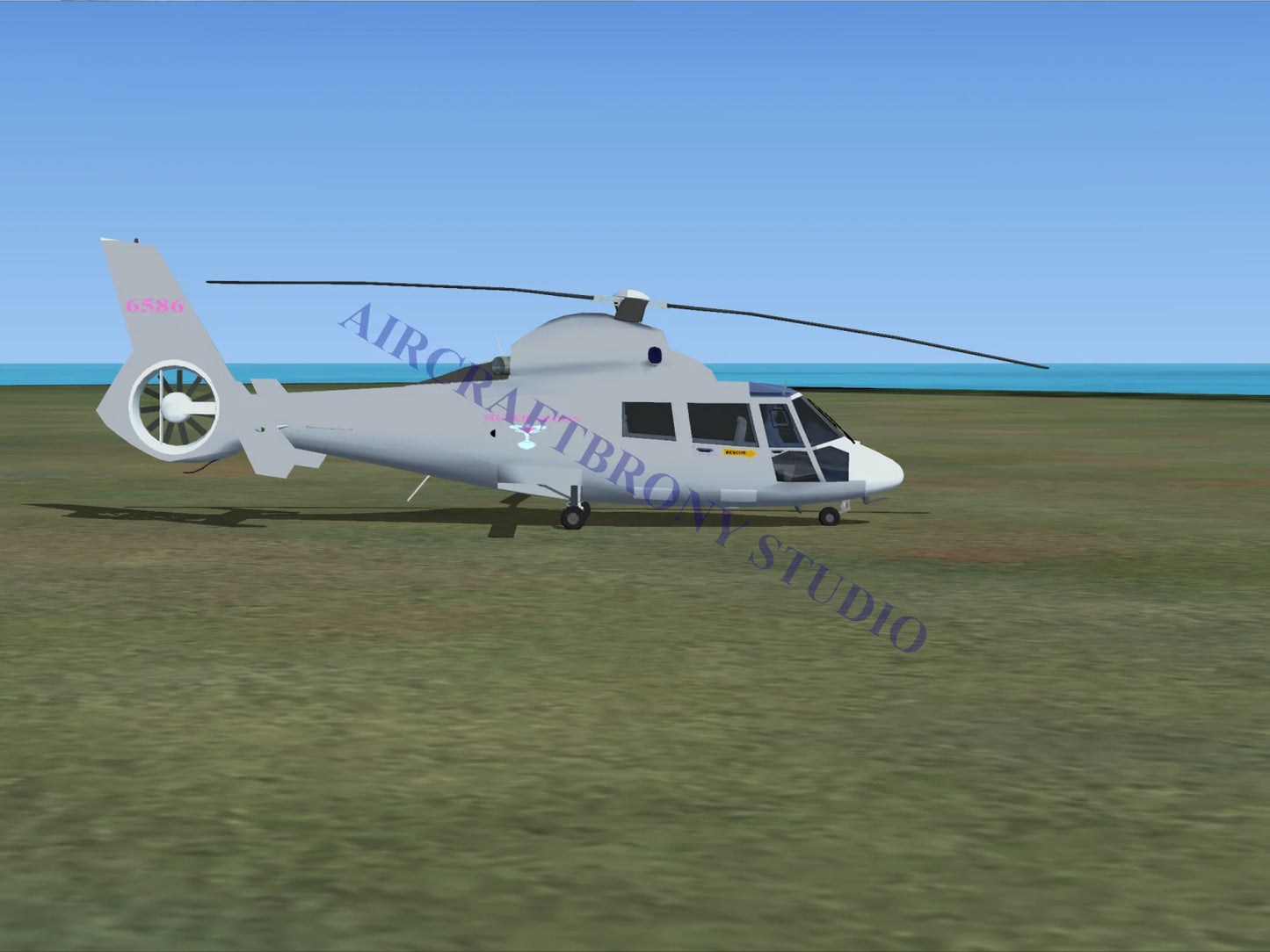 Silver Spoon Aerospatiale HH65 Dolphin (Digital Image) Digital Image