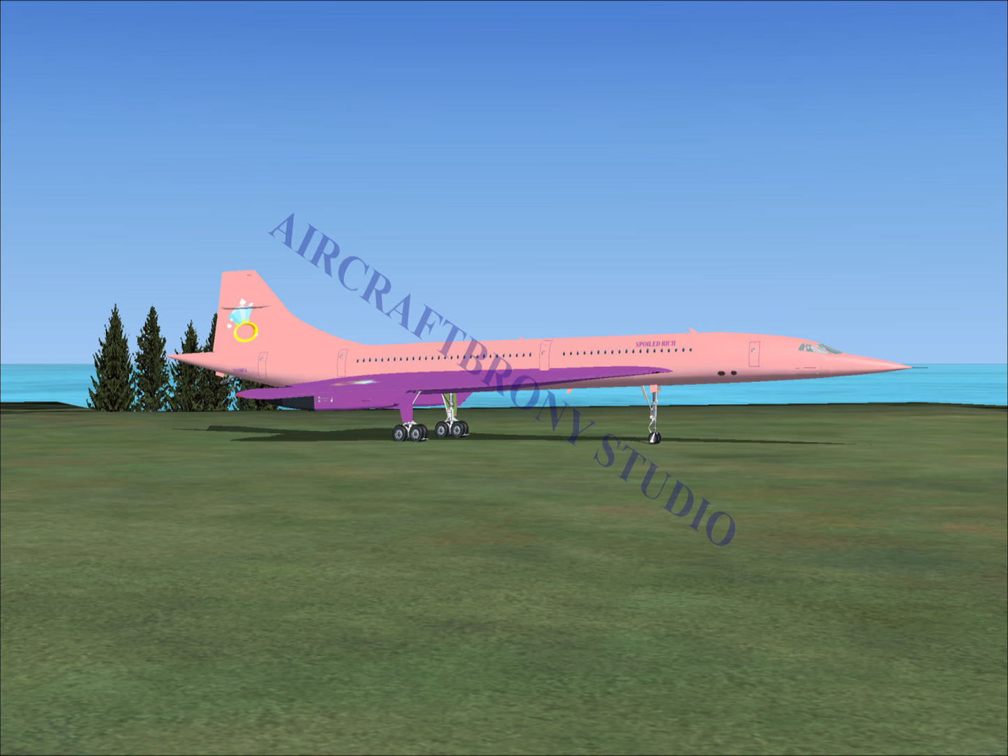 Spoiled Rich Aerospatiale Concorde (Digital Image) Digital Image