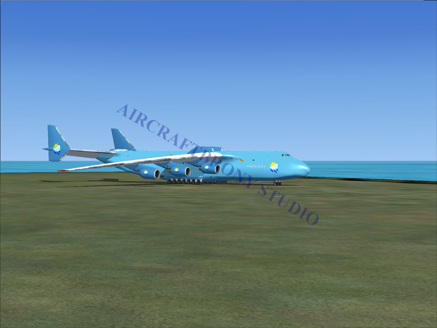 Spring Rain Antonov 225 (Digital Image) Digital Image