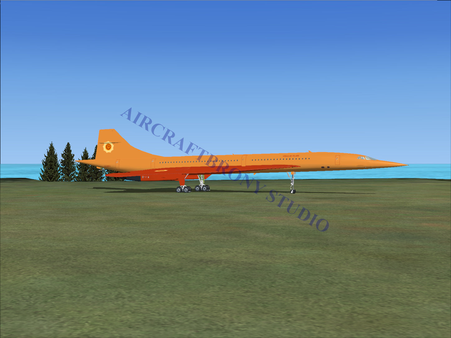 Stellar Flare Aerospatiale Concorde (Digital Image) Digital Image