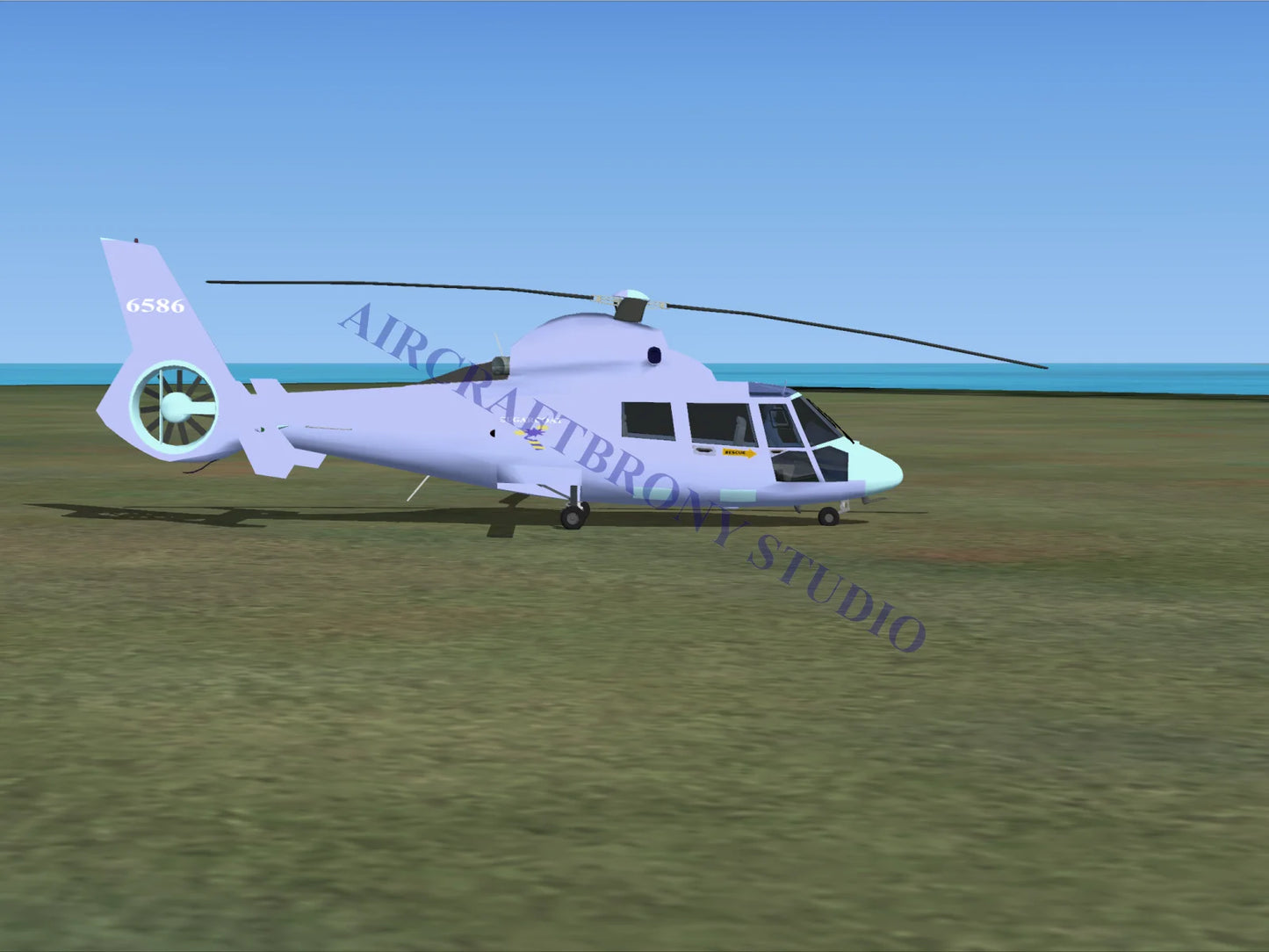 Sugarcoat Aerospatiale HH65 Dolphin (Digital Image) Digital Image