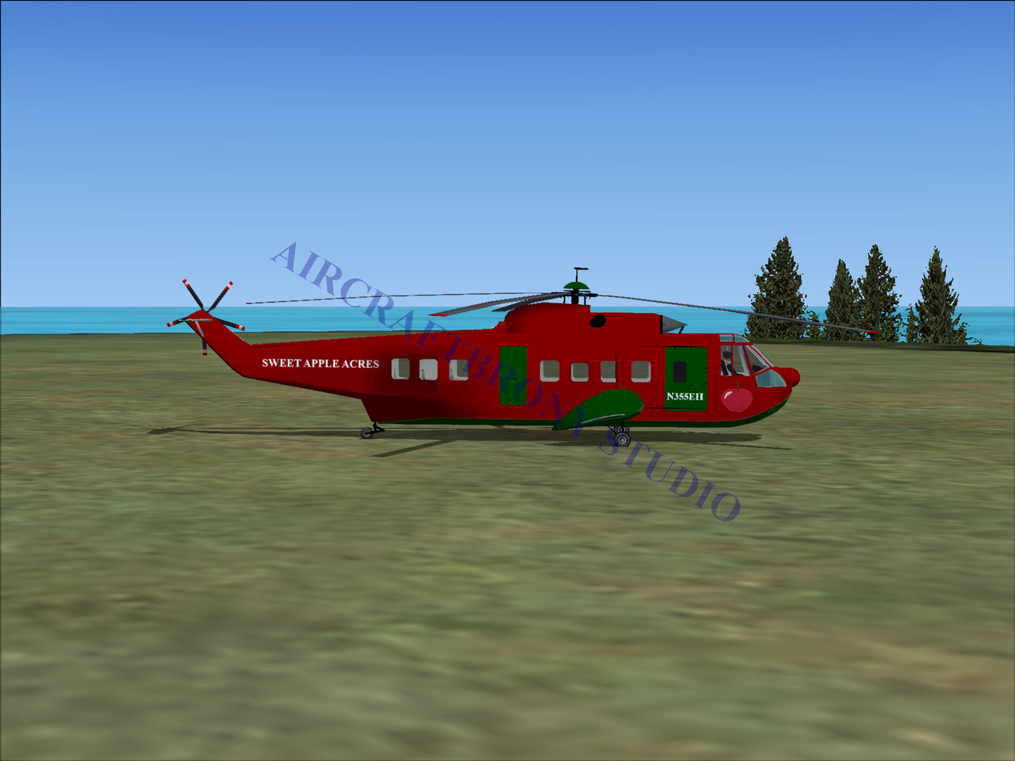 Sweet Apple Acres Sikorsky S-61N (Digital Image) Digital Image