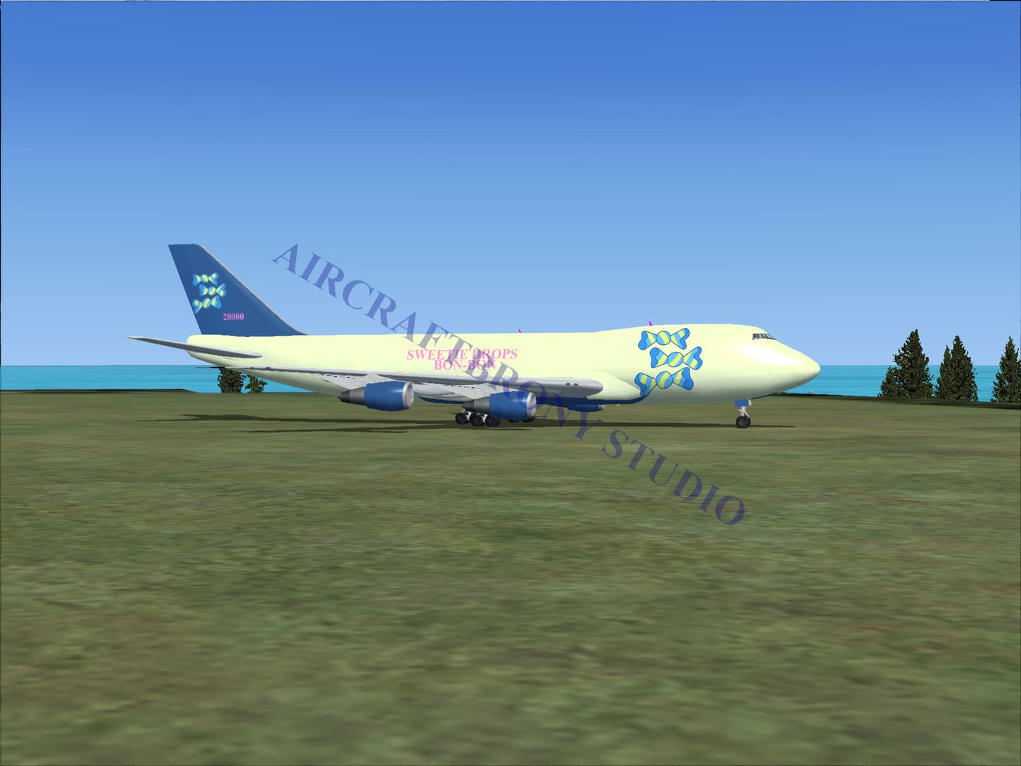 Sweetie Drops/Bon-Bon Boeing 747-200 (Digital Image) Digital Image