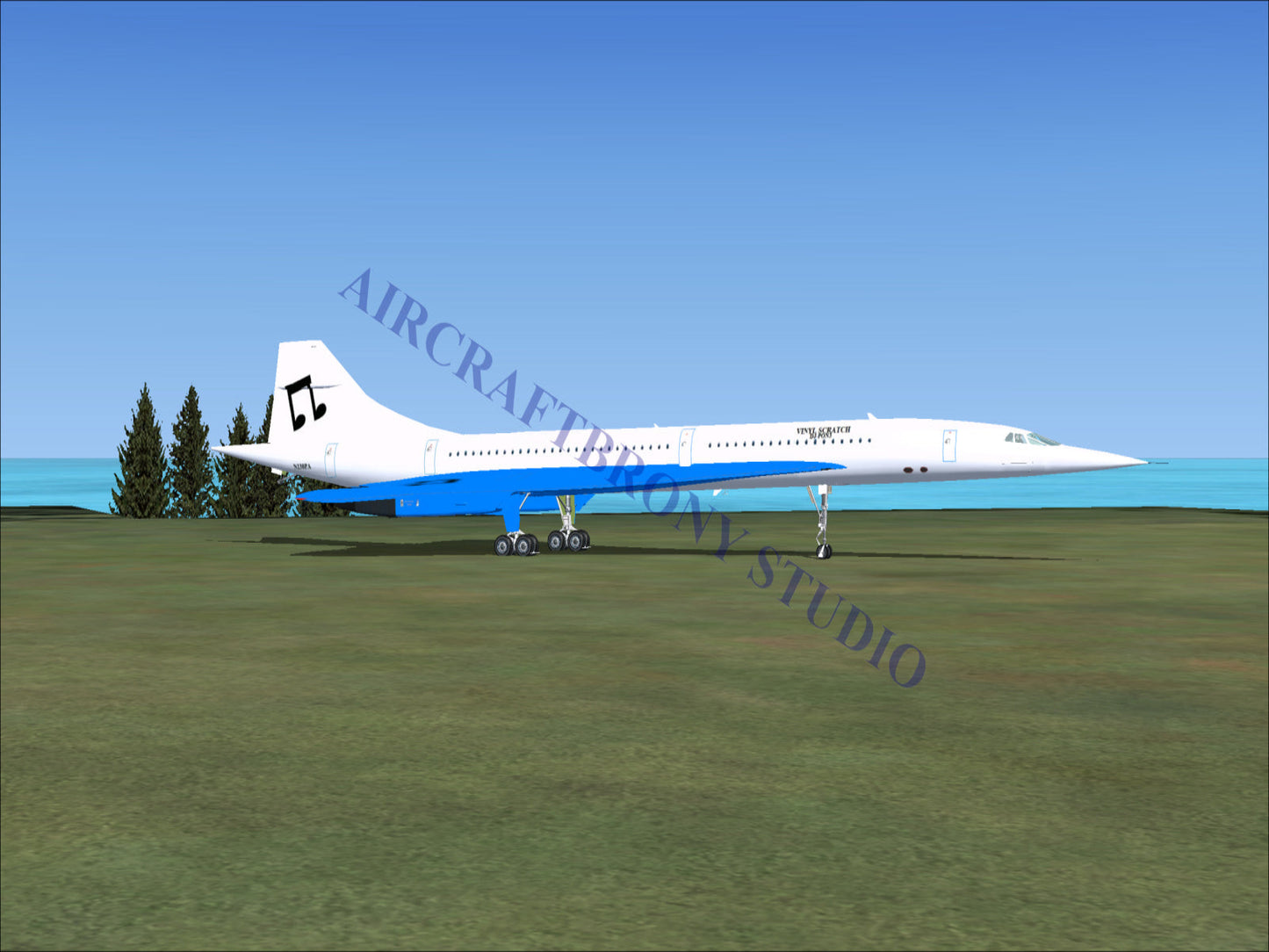 Vinyl Scratch-DJ Pon-3 Aerospatiale Concorde (Digital Image) Digital Image