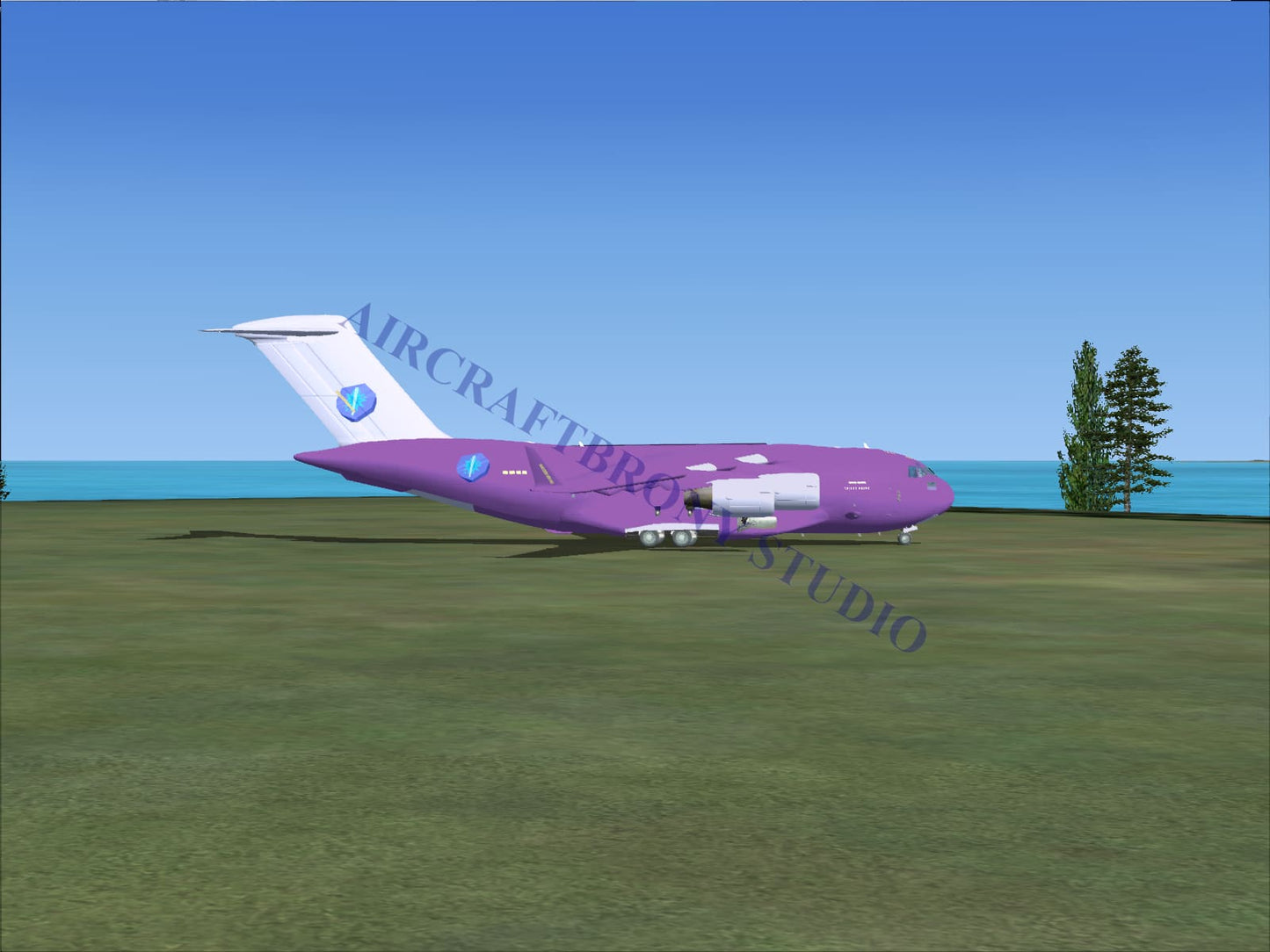 Violet Frost Boeing C-17 (Digital Image) Digital Image