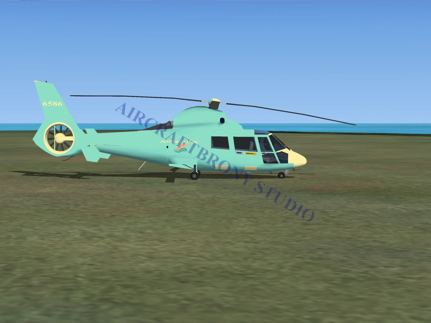 Zephyr Breeze Aerospatiale HH65 Dolphin (Digital Image) Digital Image