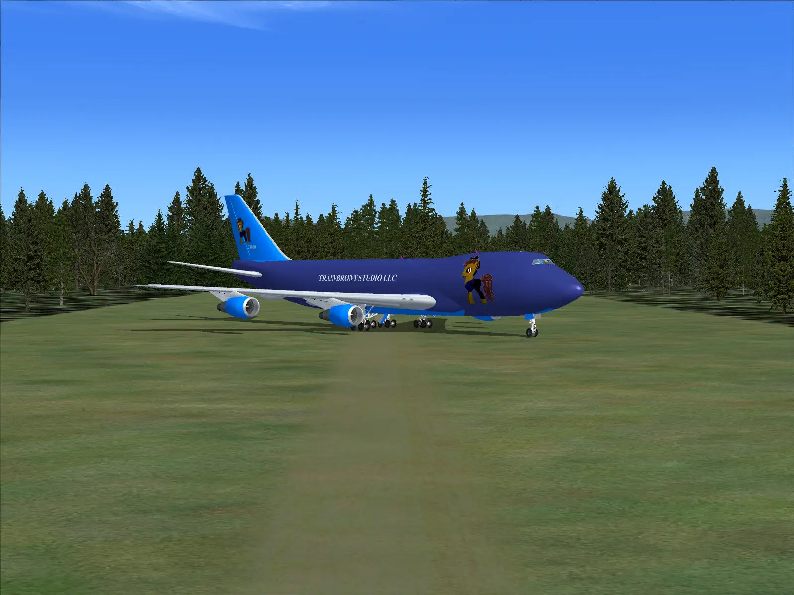 Boeing 747-200 Digital Art – Aircraftbrony Studio