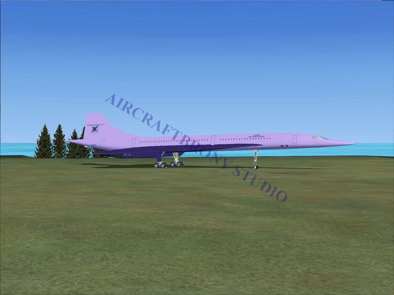 Alterro The Snow Leopard Aerospatiale Concorde (Digital Image) Digital Image
