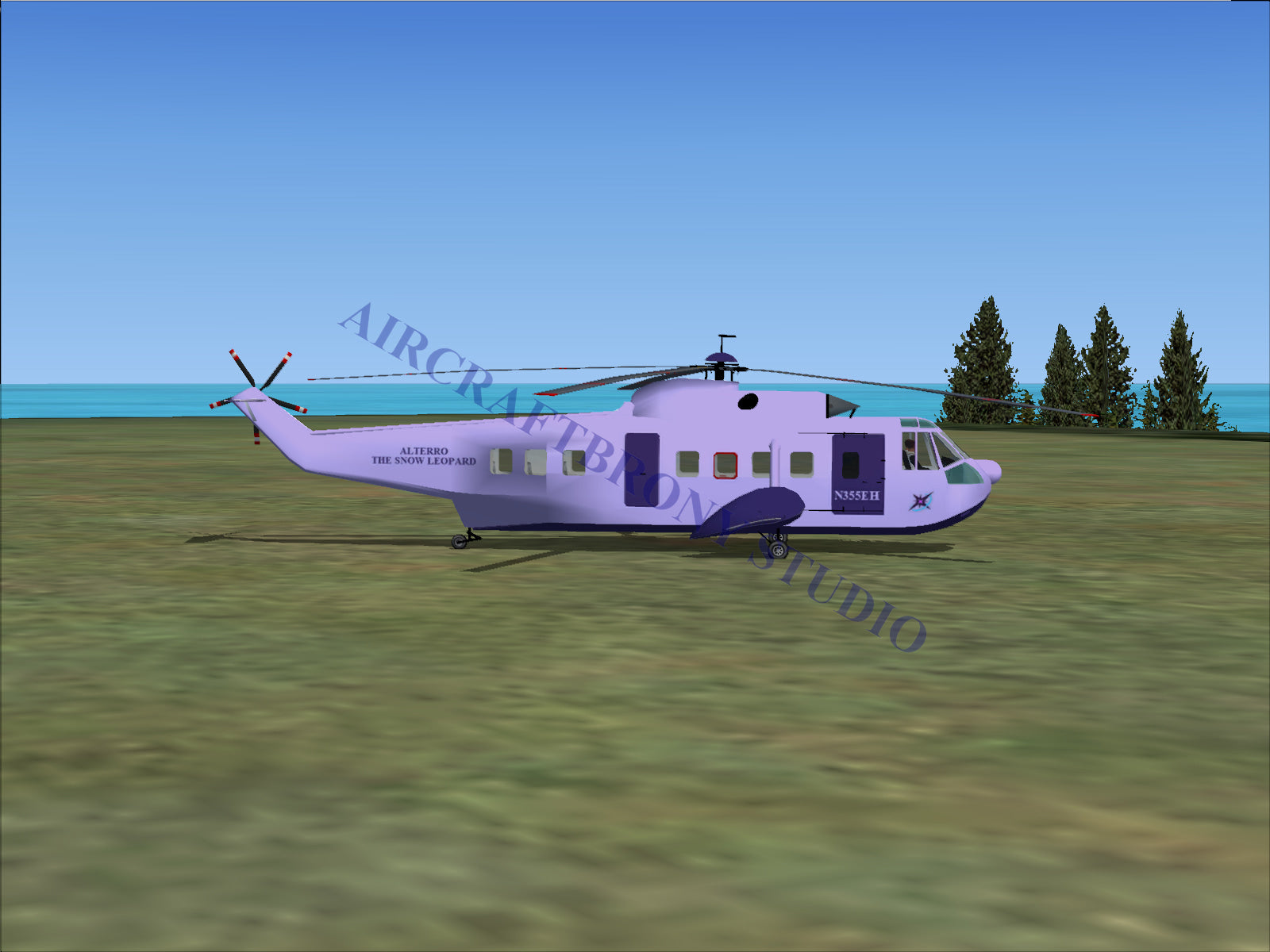 Alterro The Snow Leopard Sikorsky S-61N (Digital Image) Digital Image