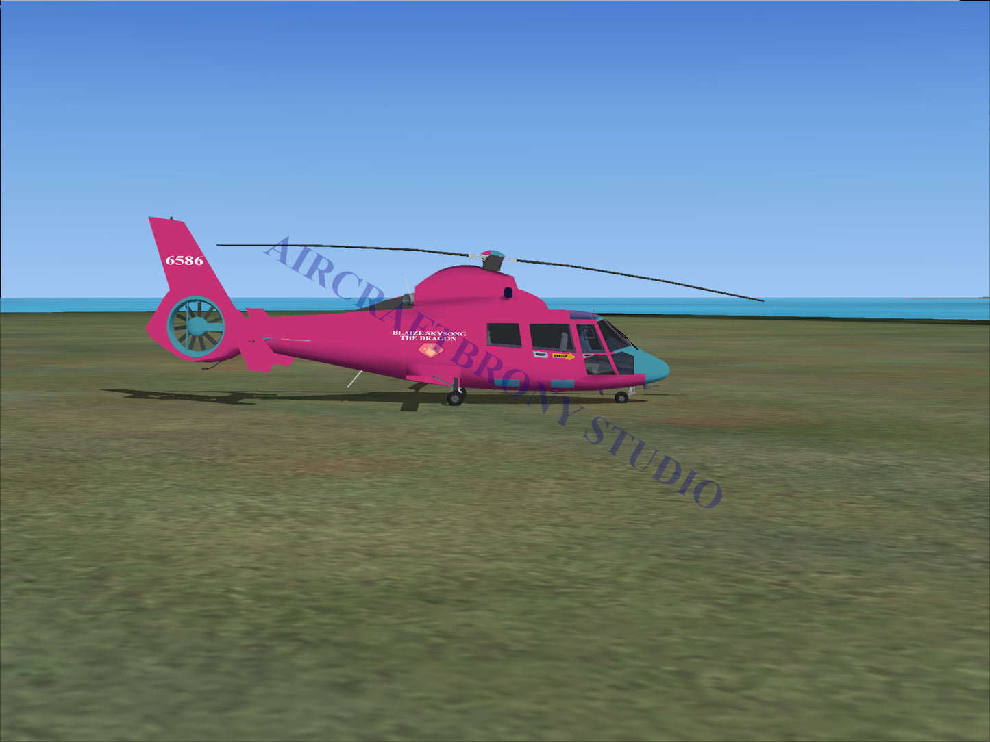 Blaize Skysong The Dragon Aerospatiale HH65 Dolphin (Digital Image) Digital Image