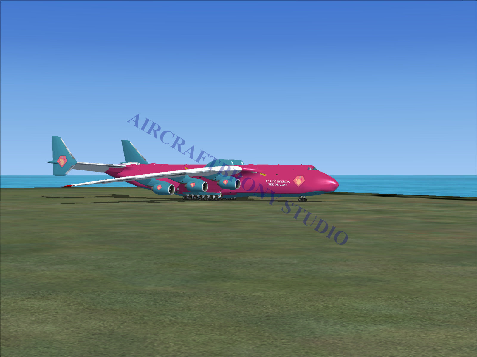Blaize Skysong The Dragon Antonov 225 (Digital Image) Digital Image