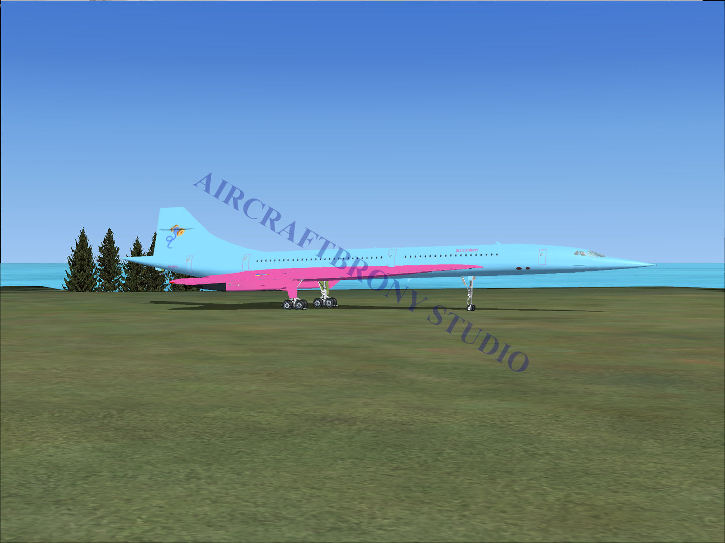 Blue Bobbin Aerospatiale Concorde (Digital Image) Digital Image