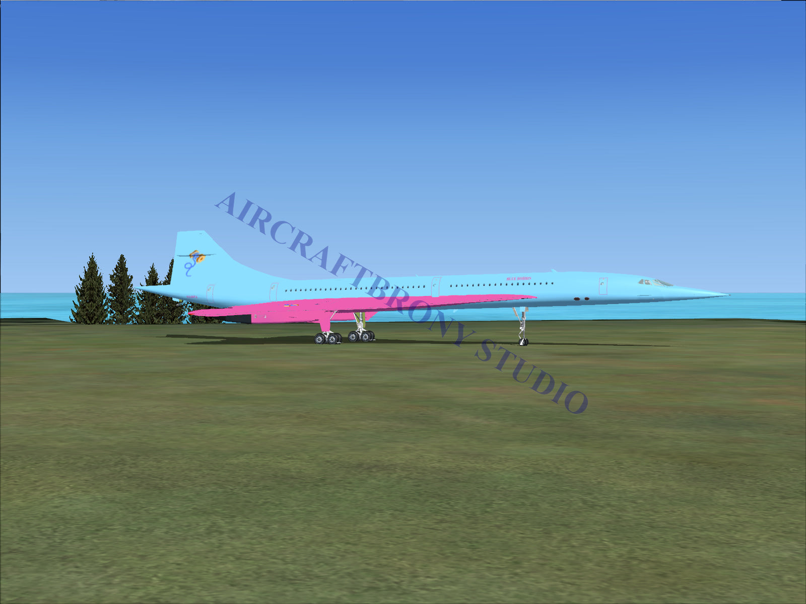 Blue Bobbin Aerospatiale Concorde (Digital Image) Digital Image