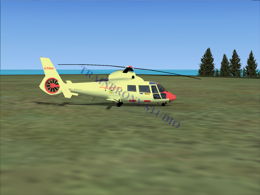 Bright Macintosh Aerospatiale HH65 Dolphin (Digital Image) Digital Image