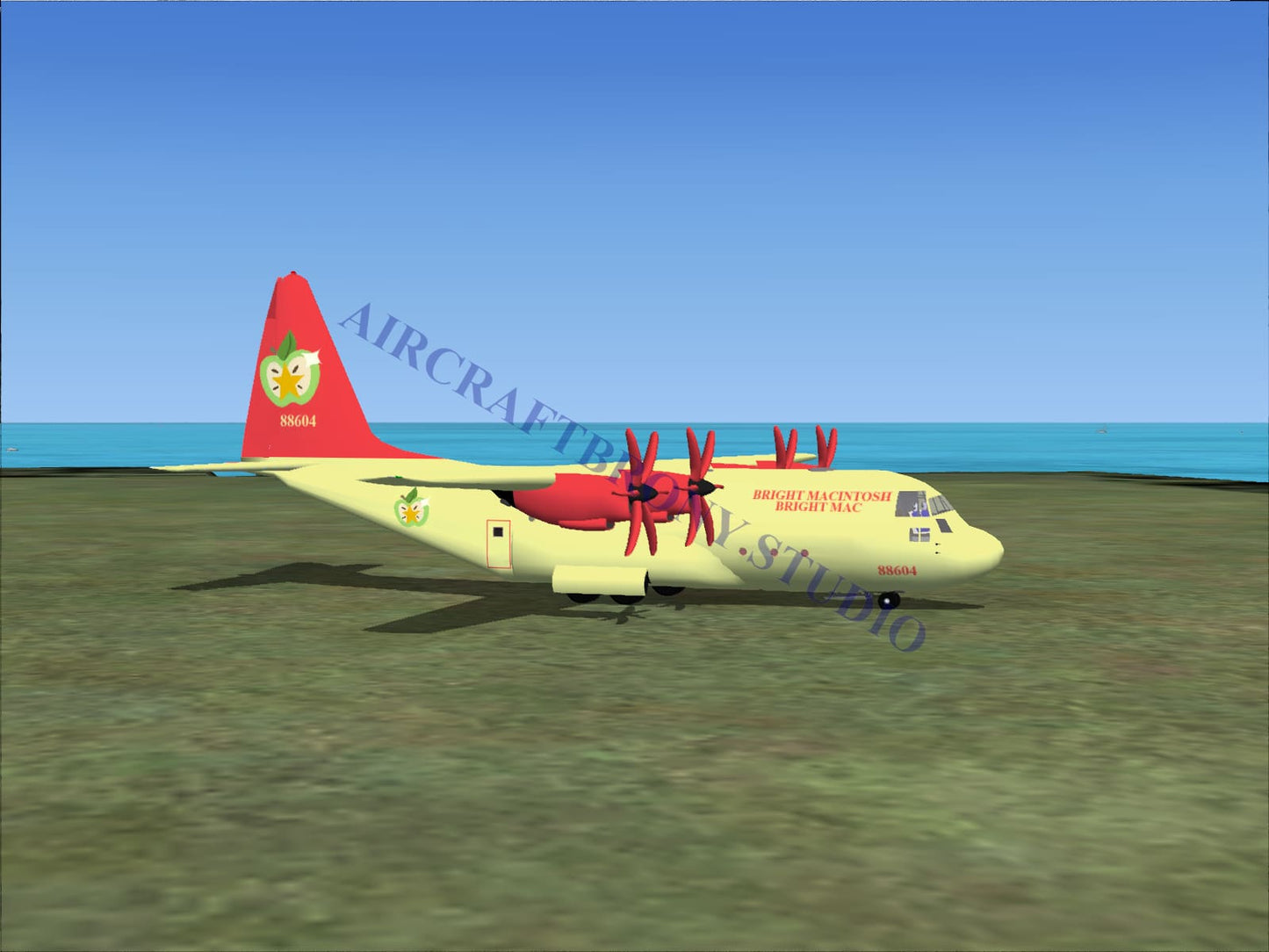 Bright Macintosh Lockheed C-130 (Digital Image) Digital Image
