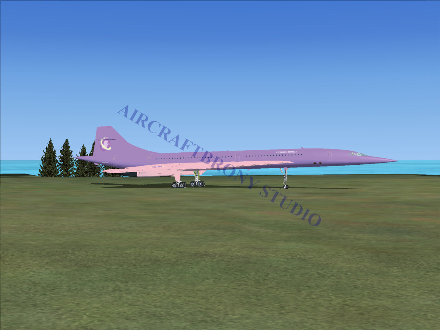 Cauldron Bubbles Aerospatiale Concorde (Digital Image) Digital Image