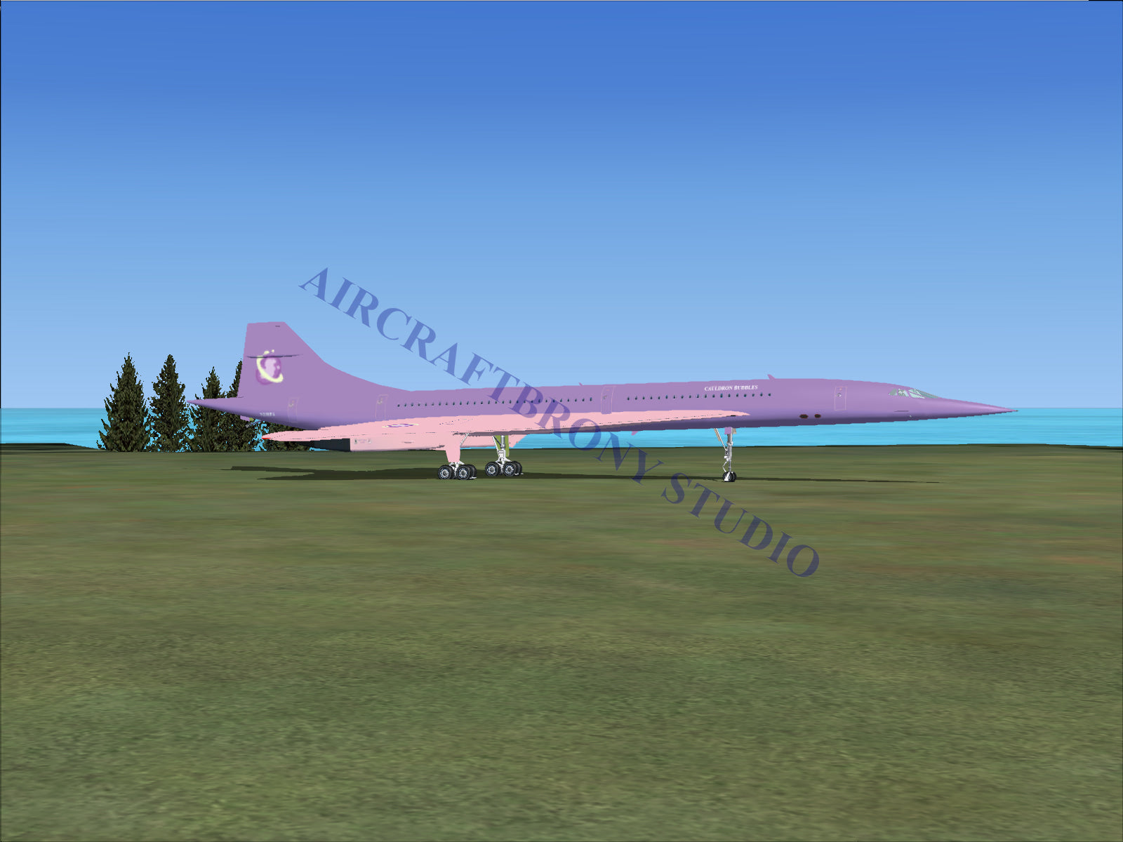 Cauldron Bubbles Aerospatiale Concorde (Digital Image) Digital Image