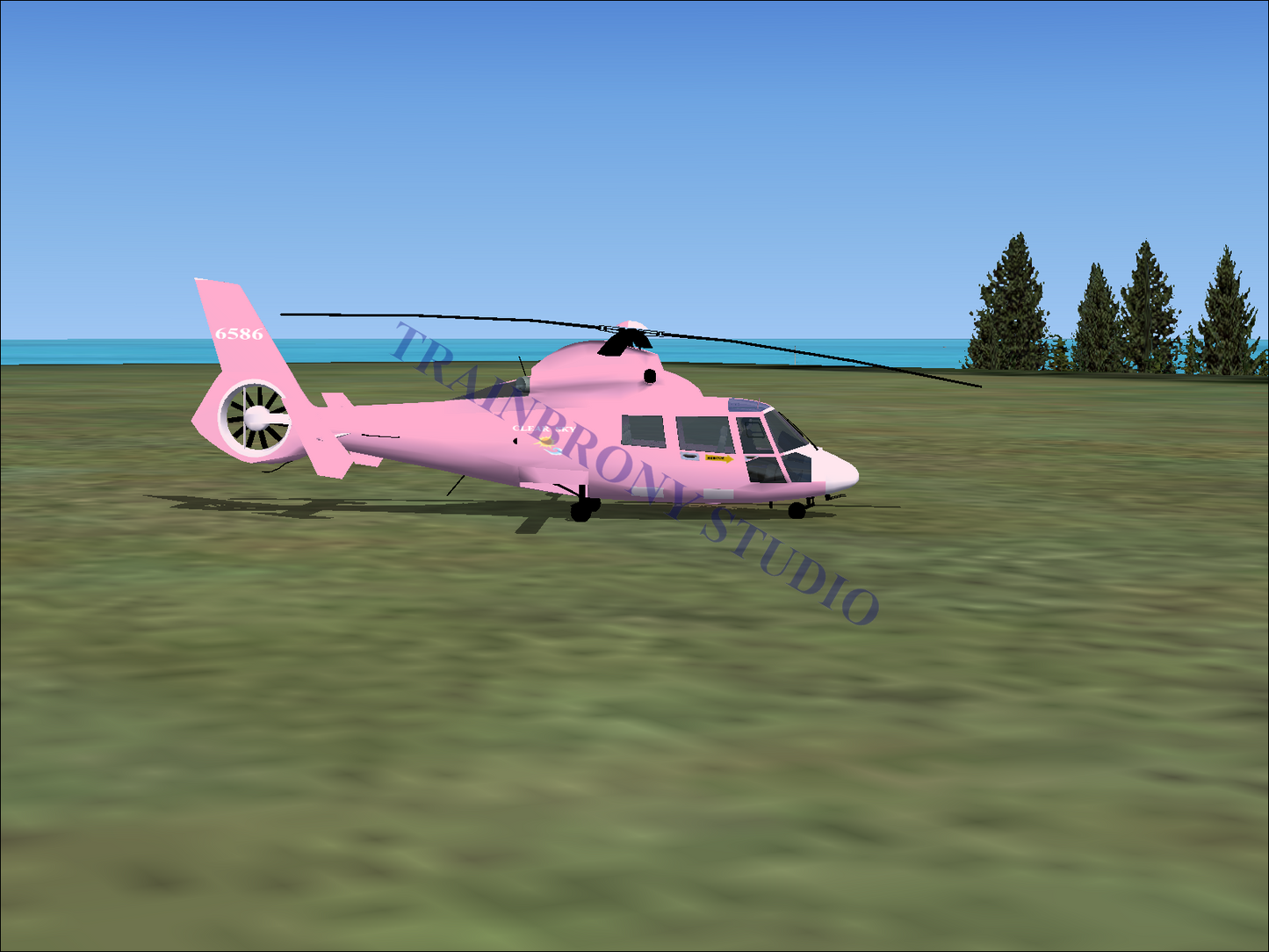 Clear Sky Aerospatiale HH65 Dolphin (Digital Image) Digital Image