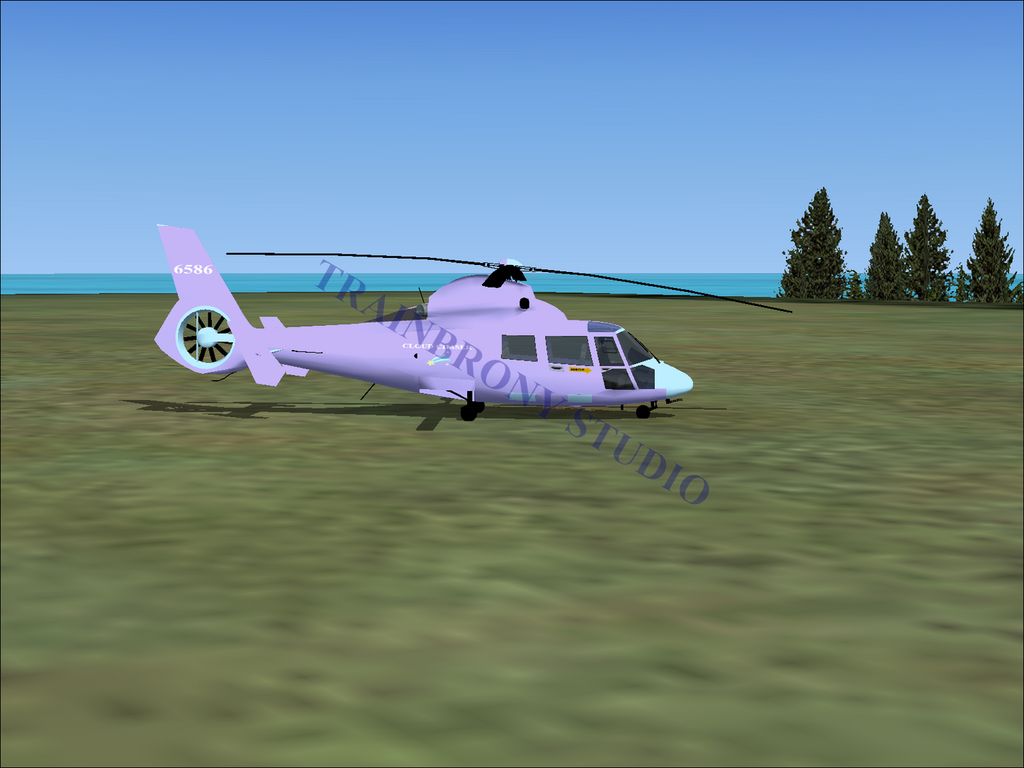 Cloud Chaser Aerospatiale HH65 Dolphin (Digital Image) Digital Image