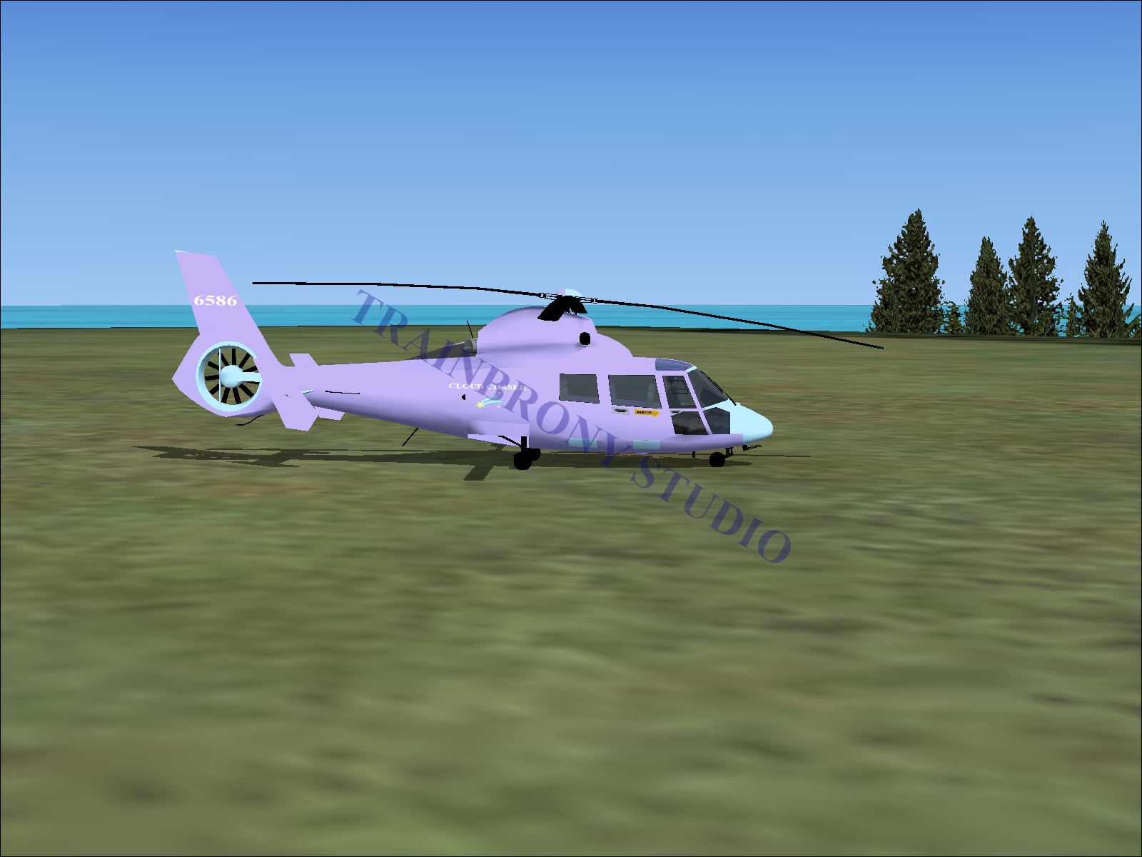 Cloud Chaser Aerospatiale HH65 Dolphin (Digital Image) Digital Image