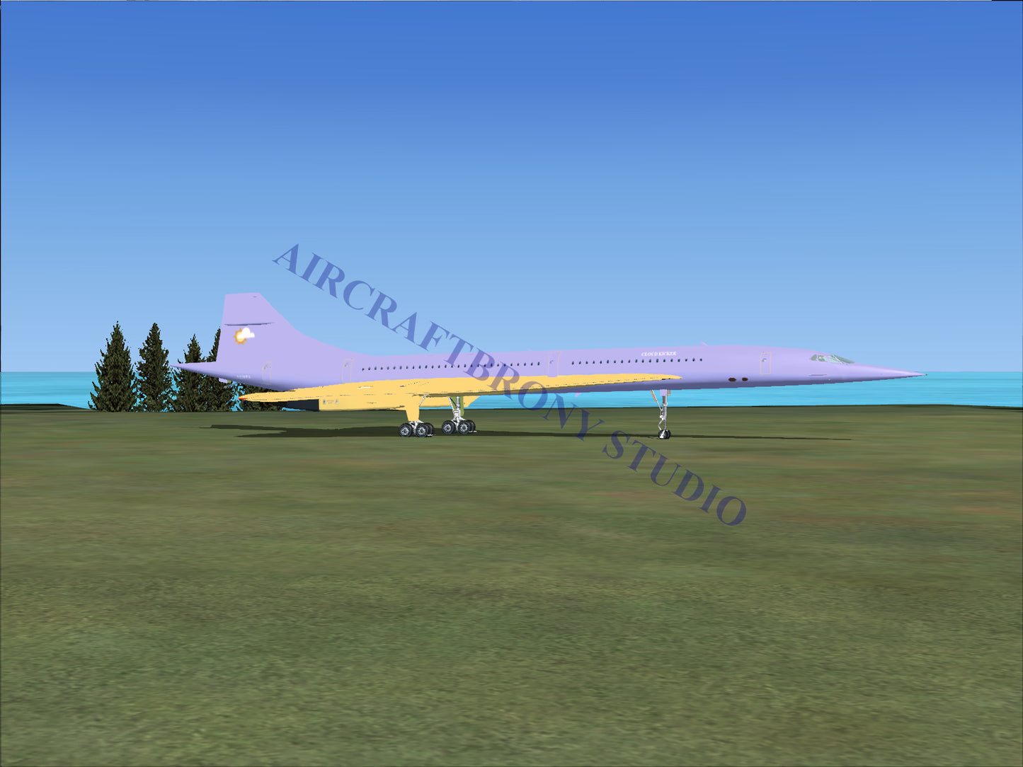 Cloud Kicker Aerospatiale Concorde (Digital Image) Digital Image