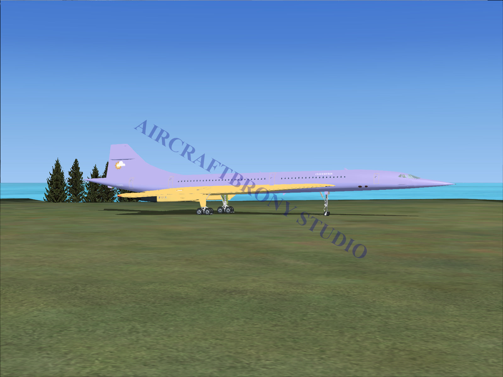 Cloud Kicker Aerospatiale Concorde (Digital Image) Digital Image