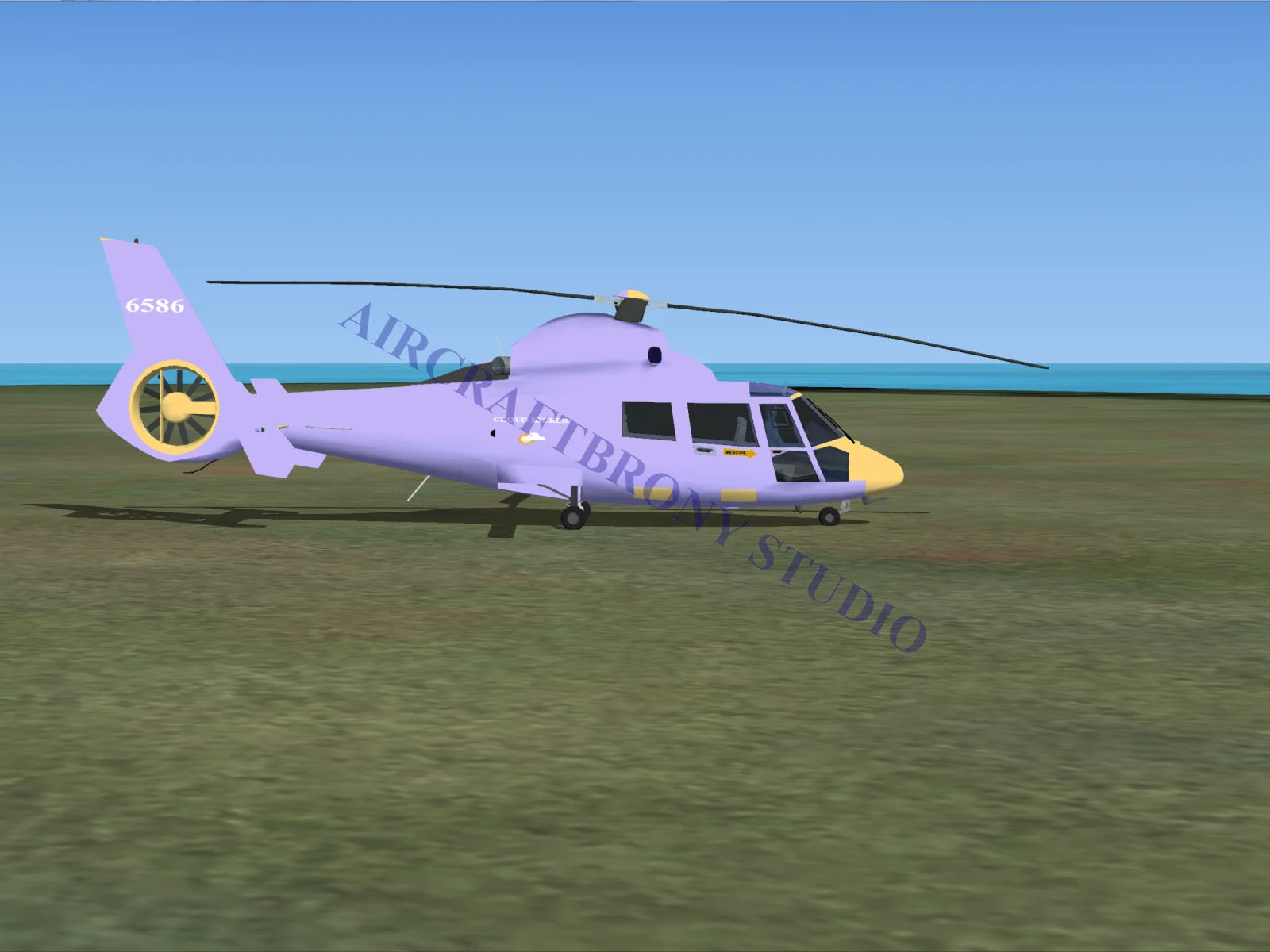 Cloud Kicker Aerospatiale HH65 Dolphin (Digital Image) Digital Image