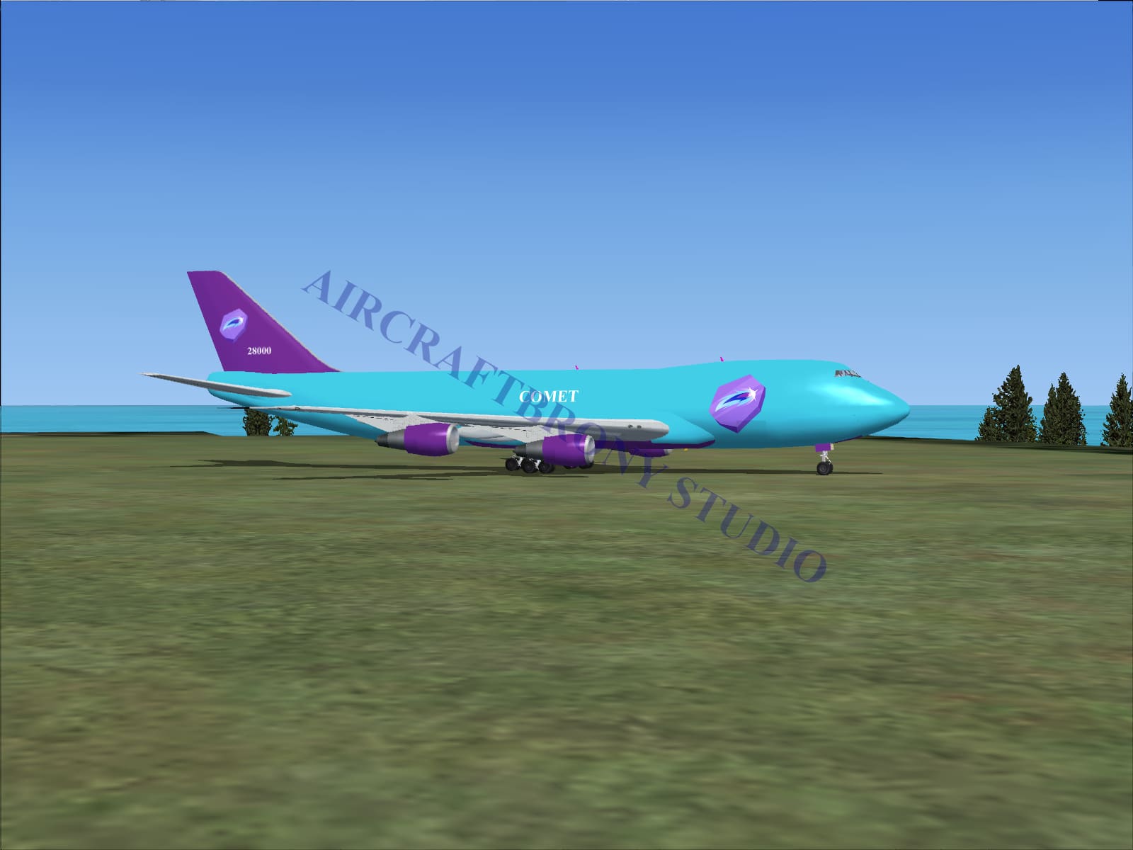 Comet Boeing 747-200 (Digital Image) Digital Image