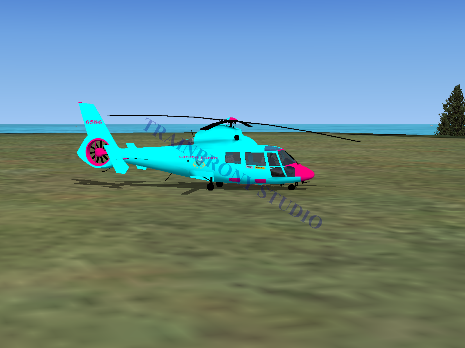 Crystal Empire Aerospatiale HH65 Dolphin (Digital Image) Digital Image